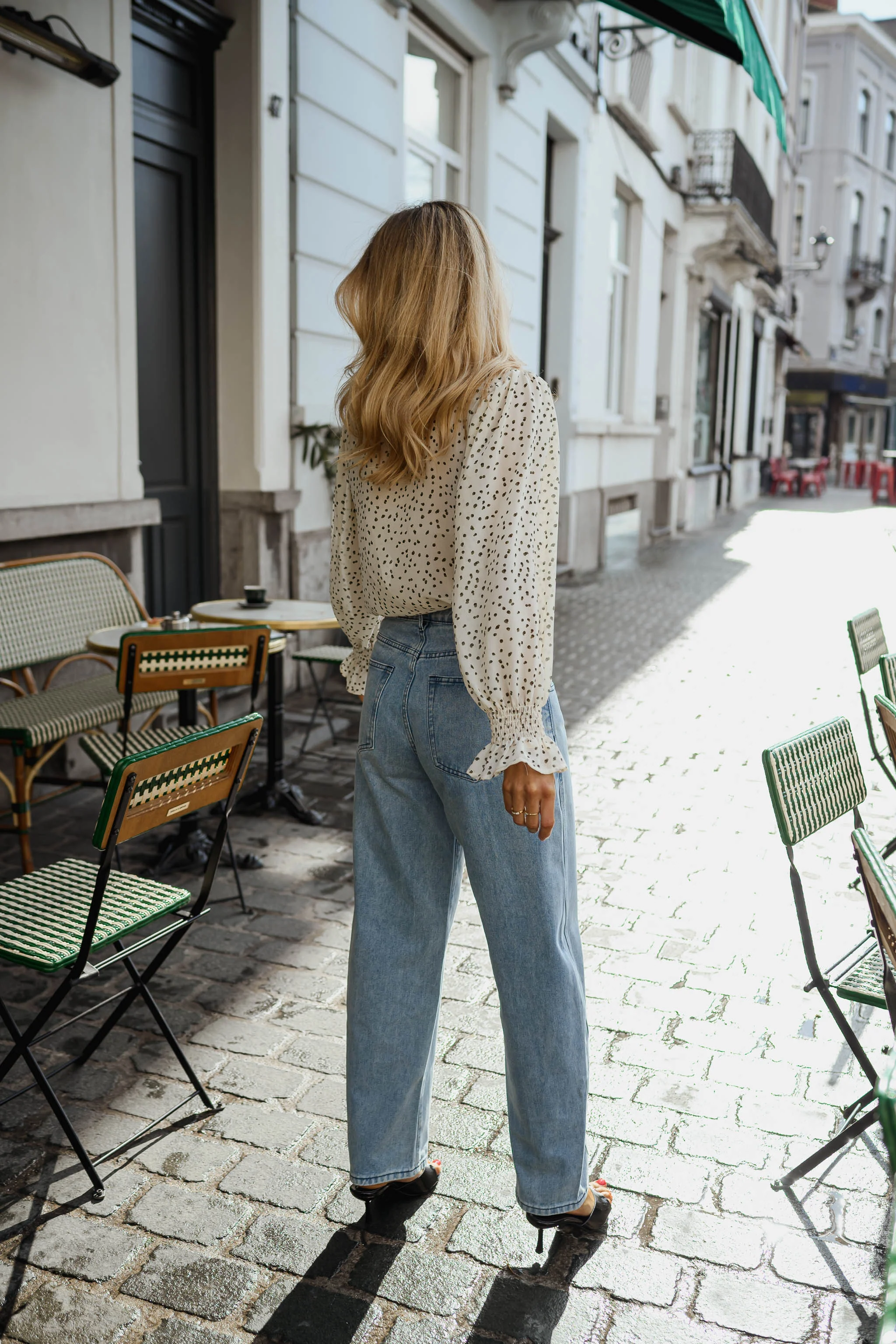 Blouse Clarissa - écrue à pois - Image 9