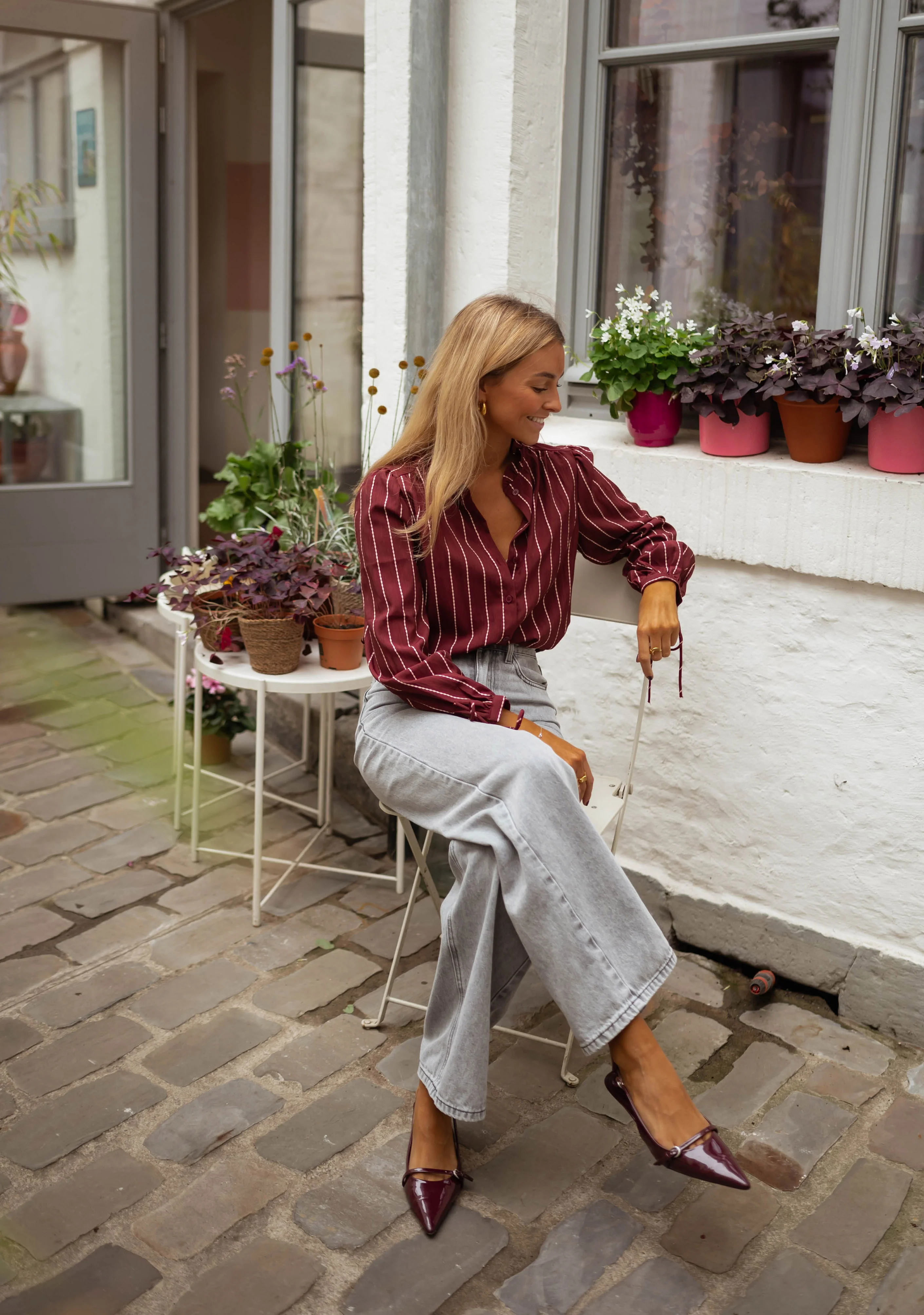 Blouse Dorli - bordeaux - Image 5