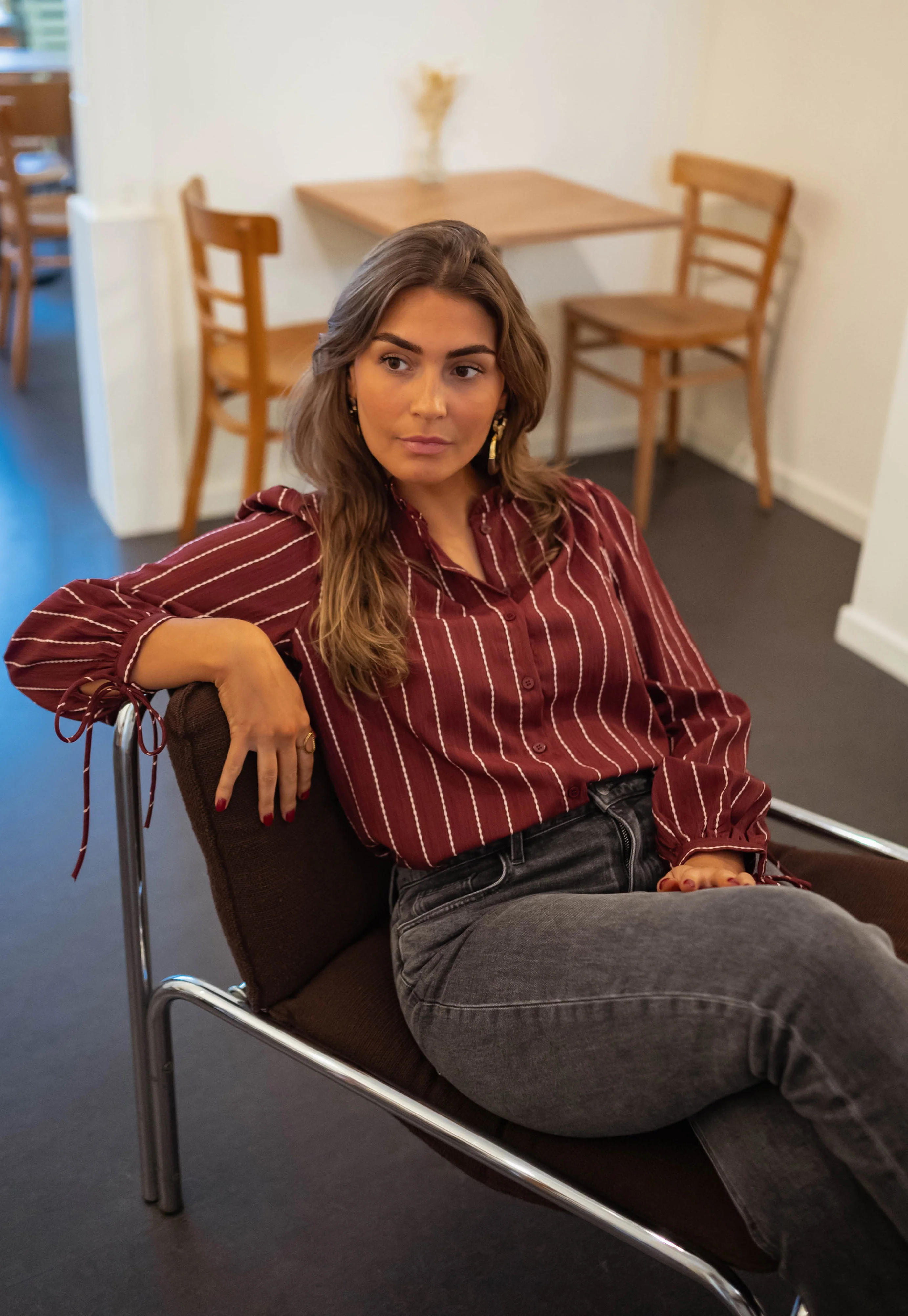 Blouse Dorli - bordeaux - Image 7