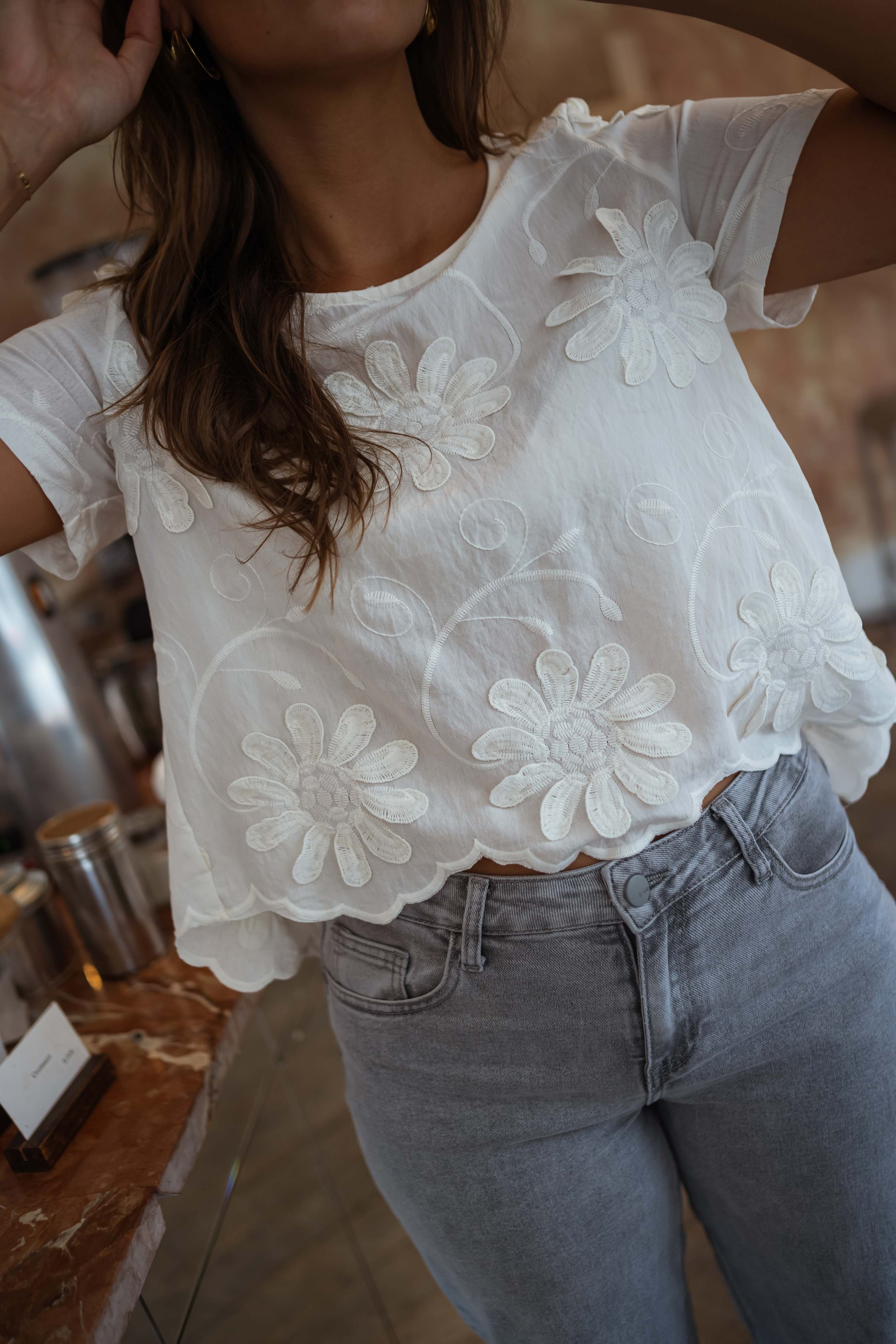 Blouse Ellea - écrue - Image 8