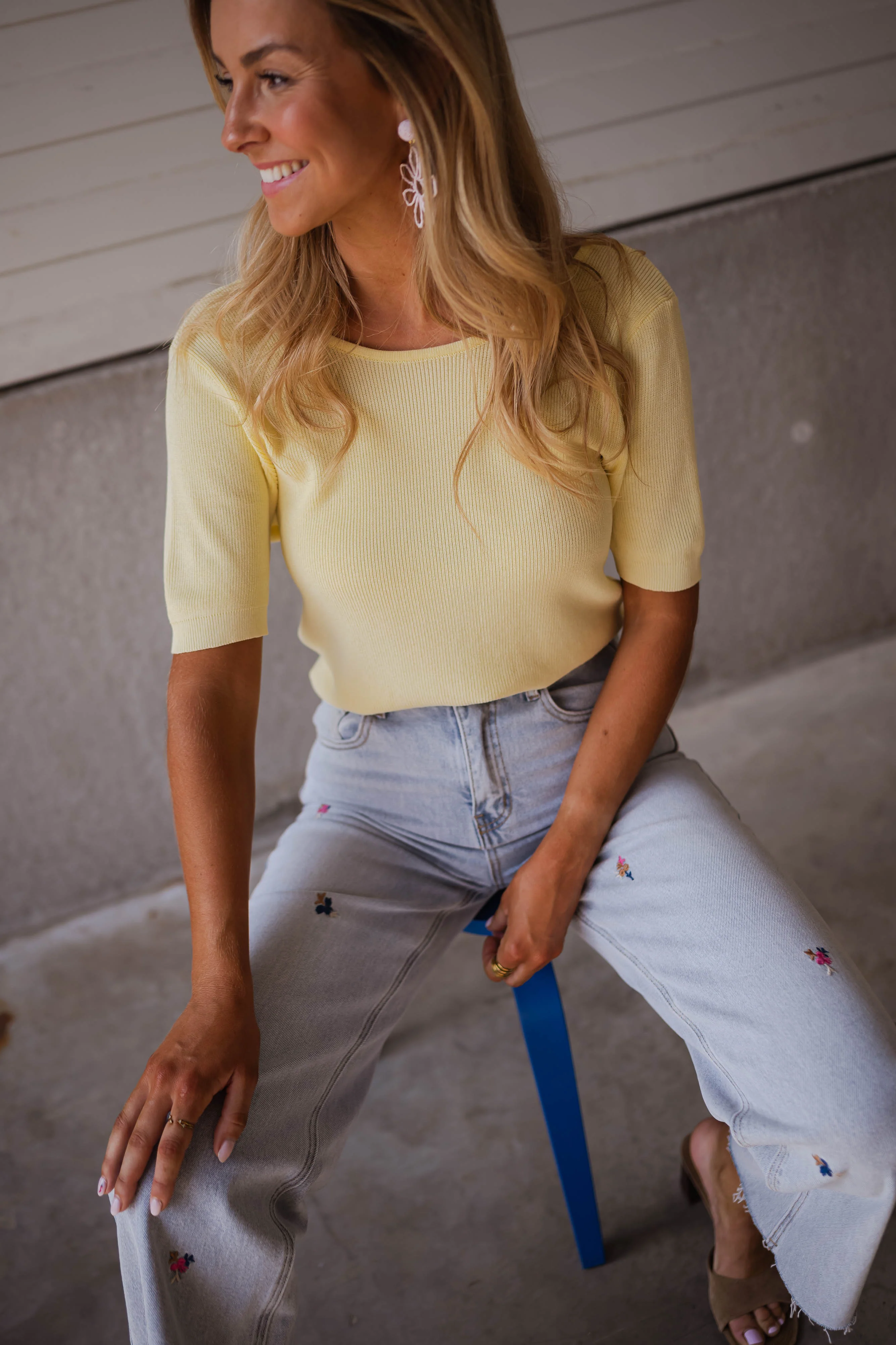 Blouse Lalou - jaune - Image 3