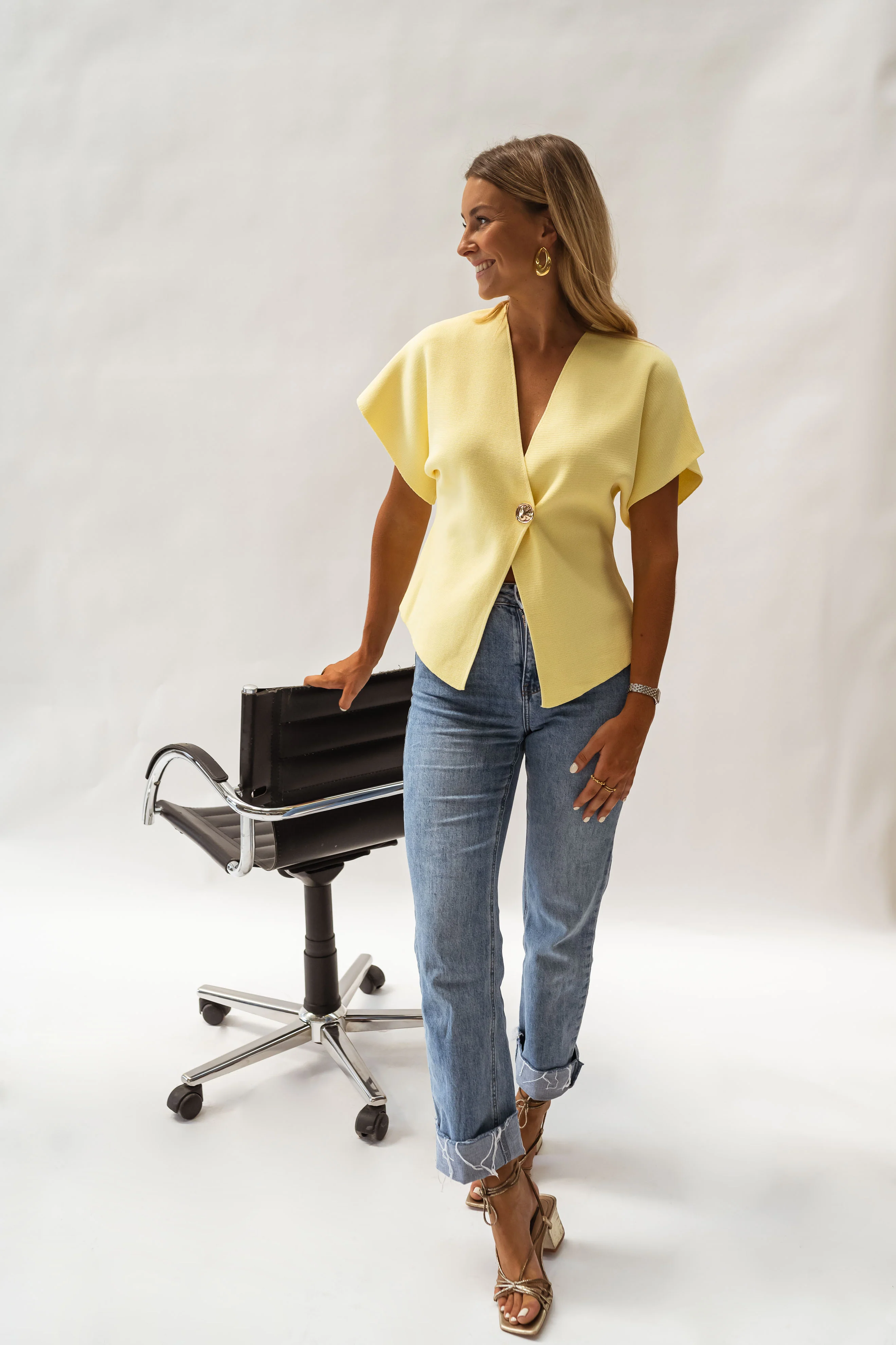 Blouse Laurine - jaune - Image 2