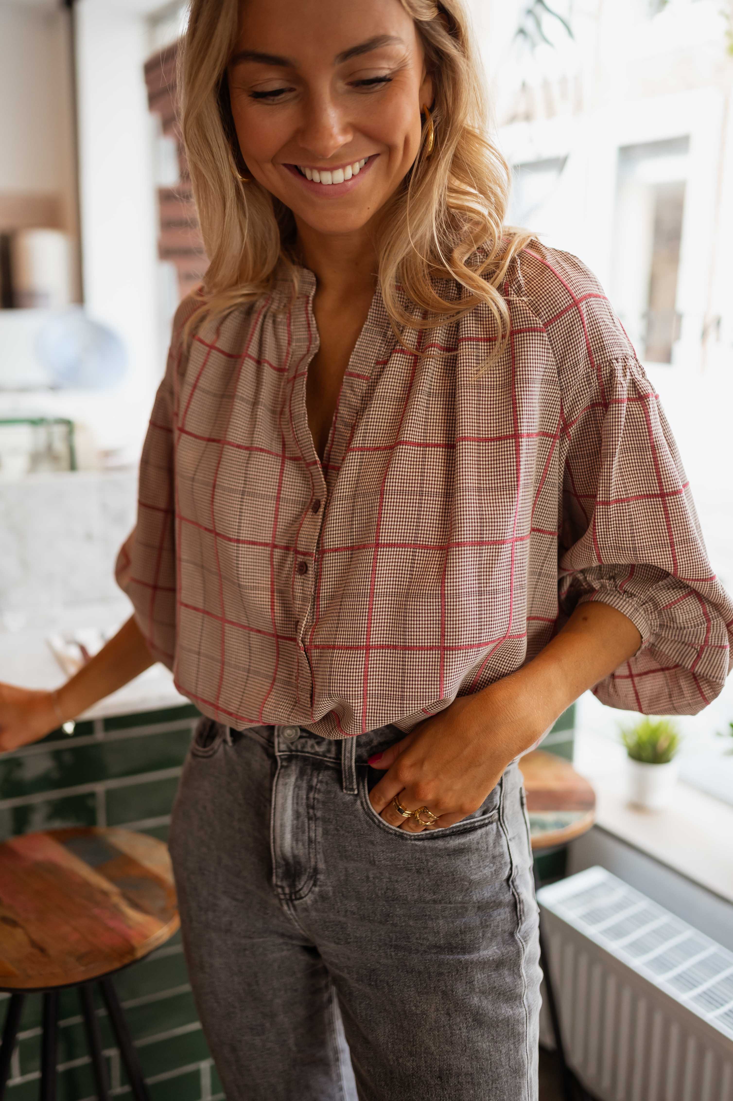 Blouse Nina - à carreaux - Image 4