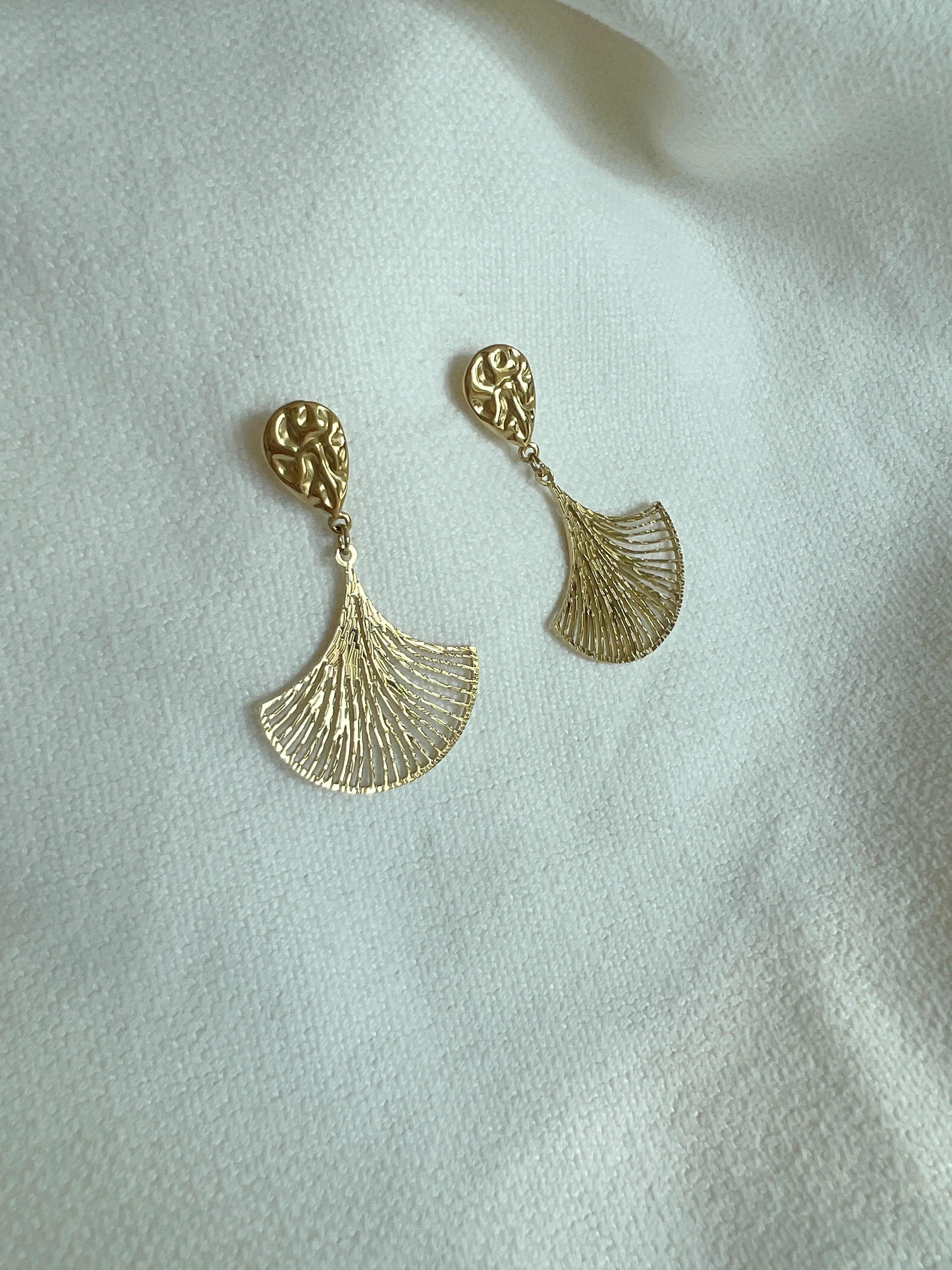 Boucles d’oreilles Amba - dorées - Image 3