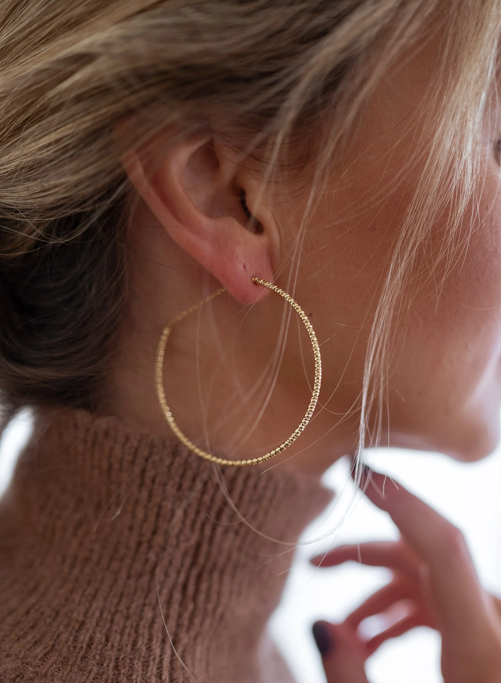 Boucles d’oreilles Stanou - dorées - Image 3