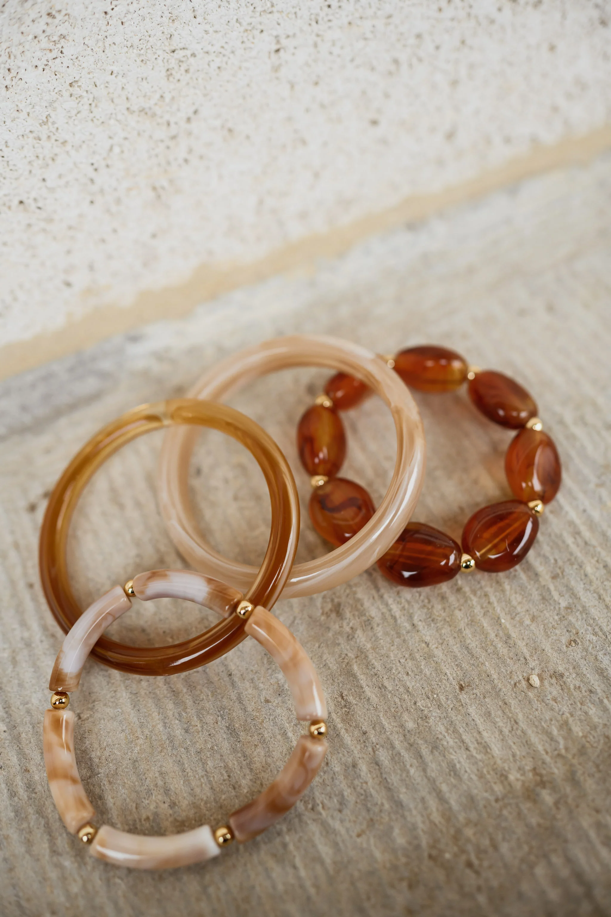 Bracelet Kaly - beige et brun - Image 2