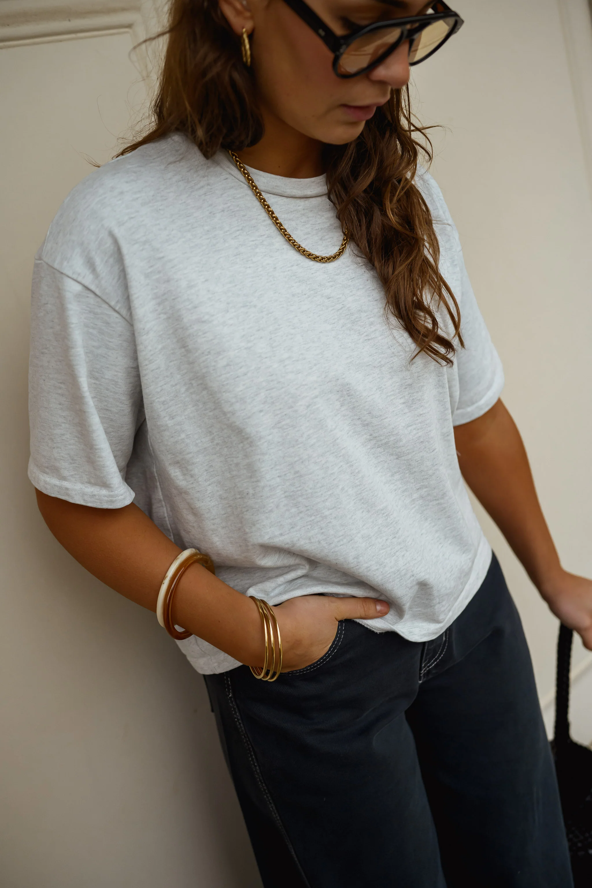 Bracelet Kaly - beige et brun - Image 6