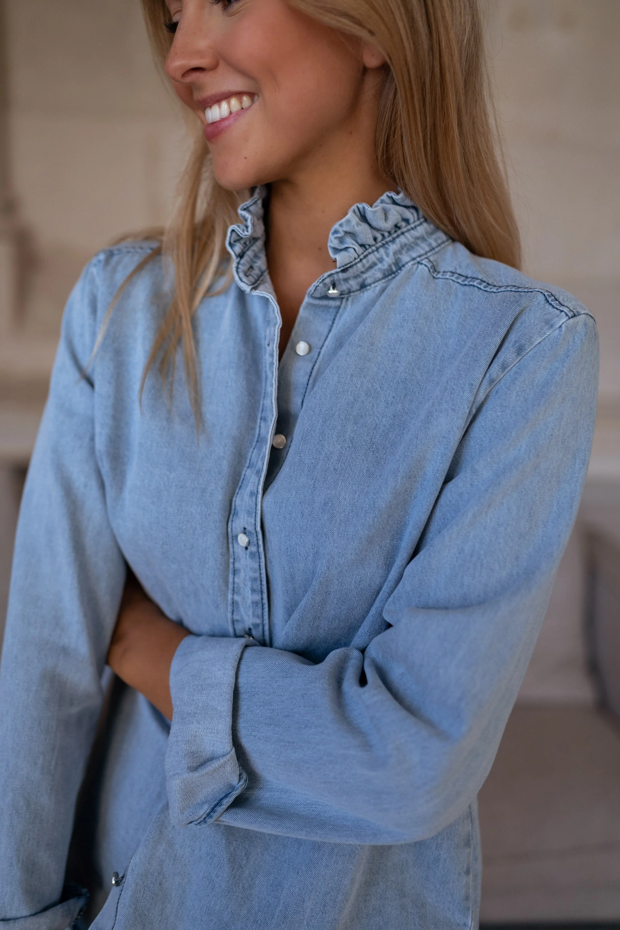 Chemise Candice - en jeans - Image 3