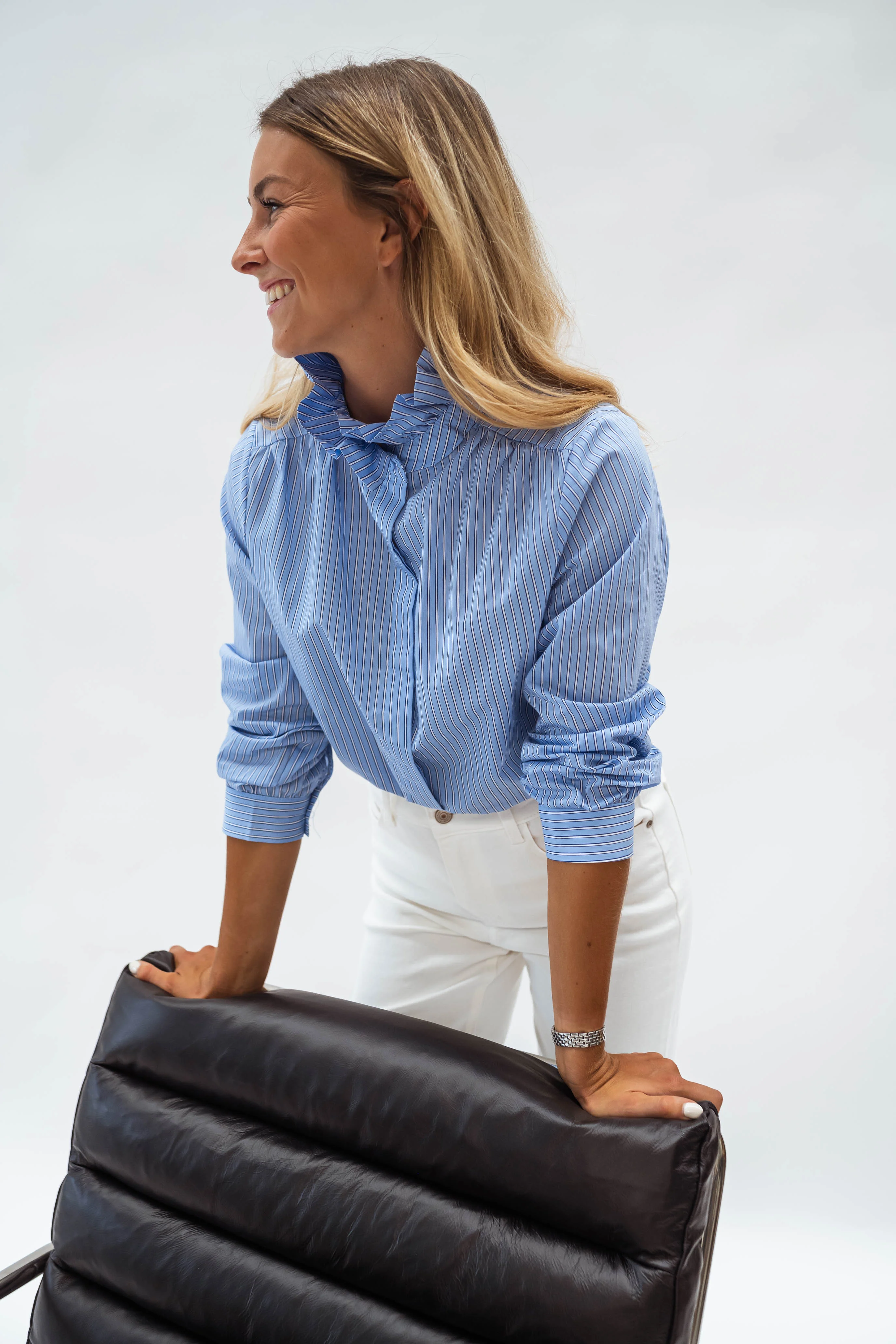 Chemise Claudine - bleue - Image 3