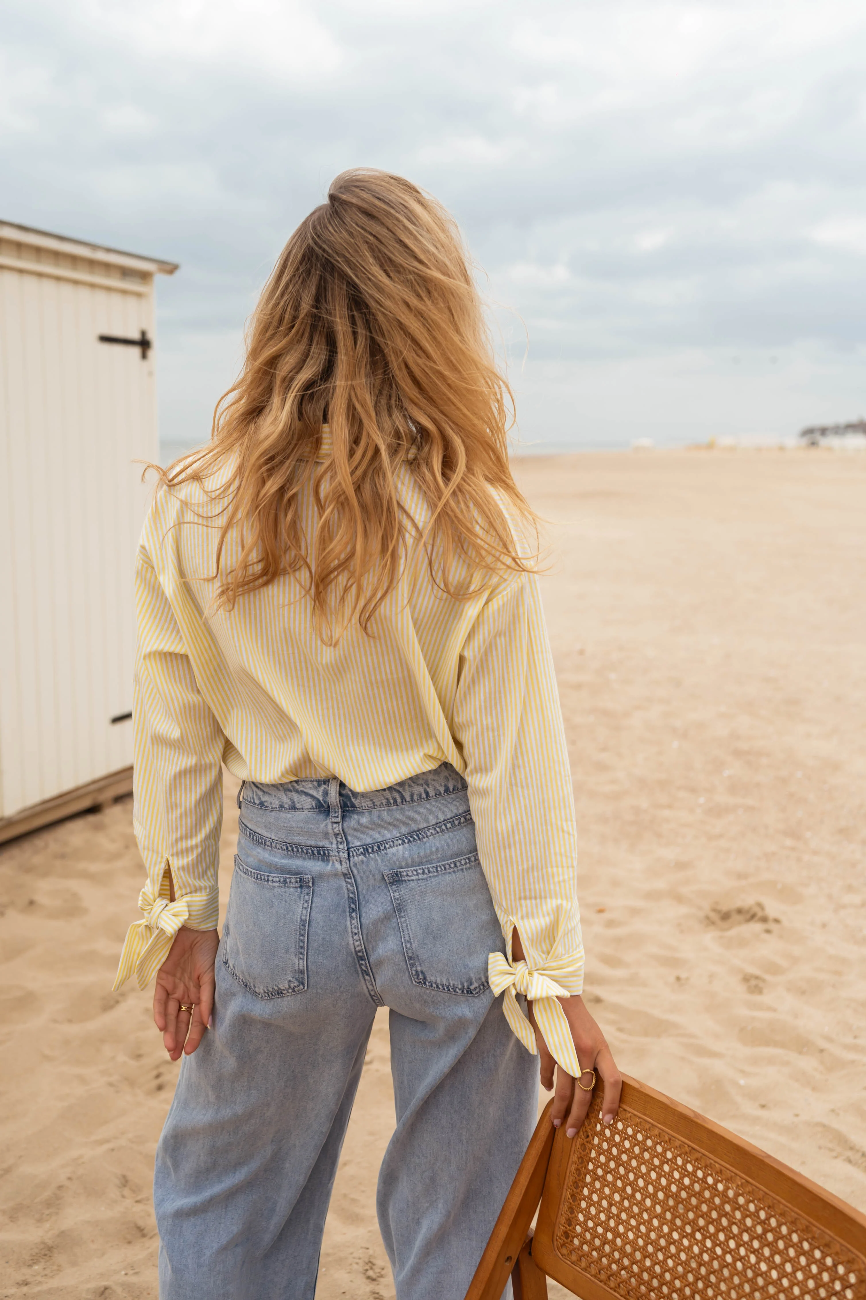 Chemise Dana - jaune à lignes - Image 3