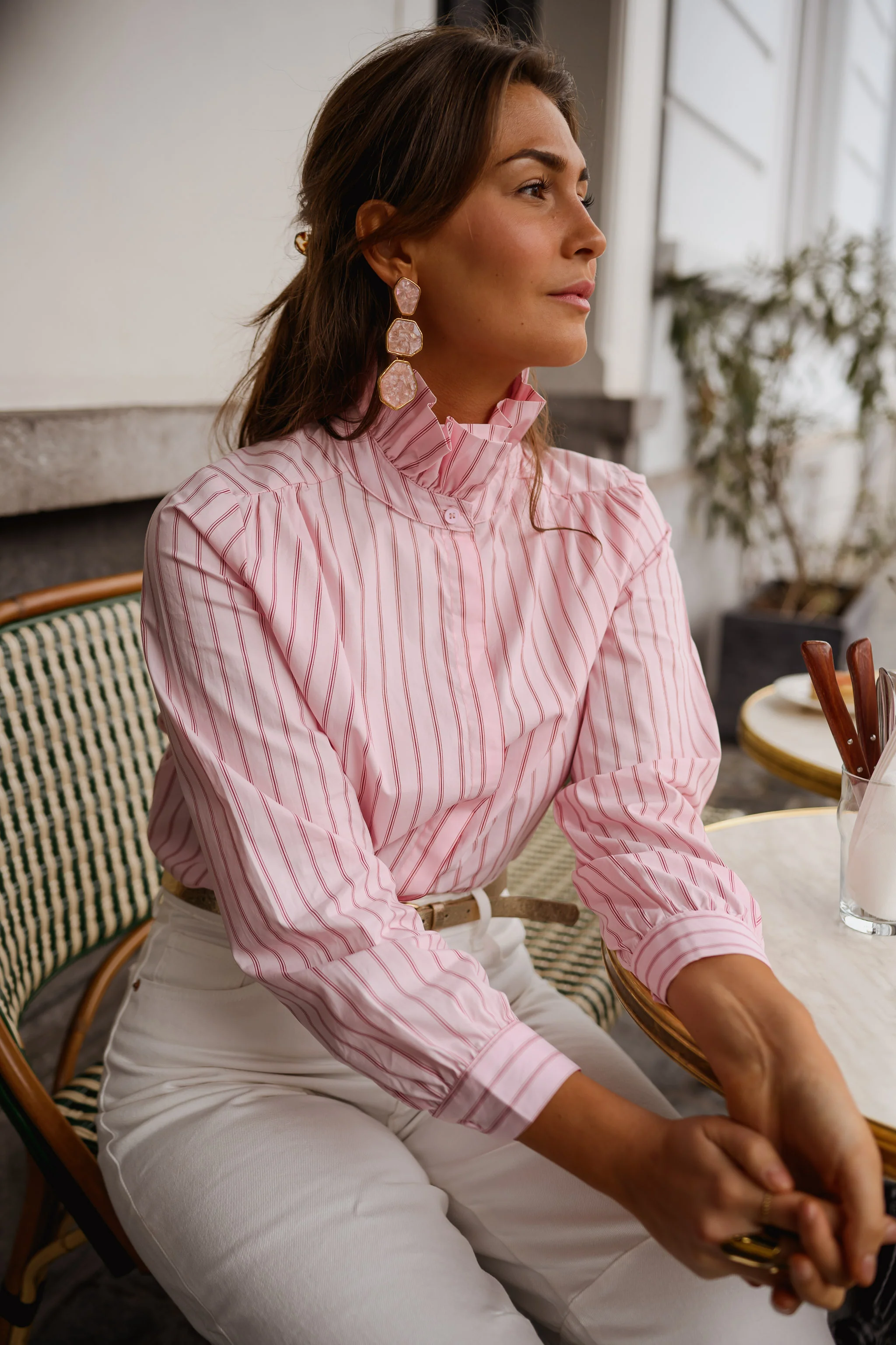 Chemise Eleanor - rose à lignes - Image 4
