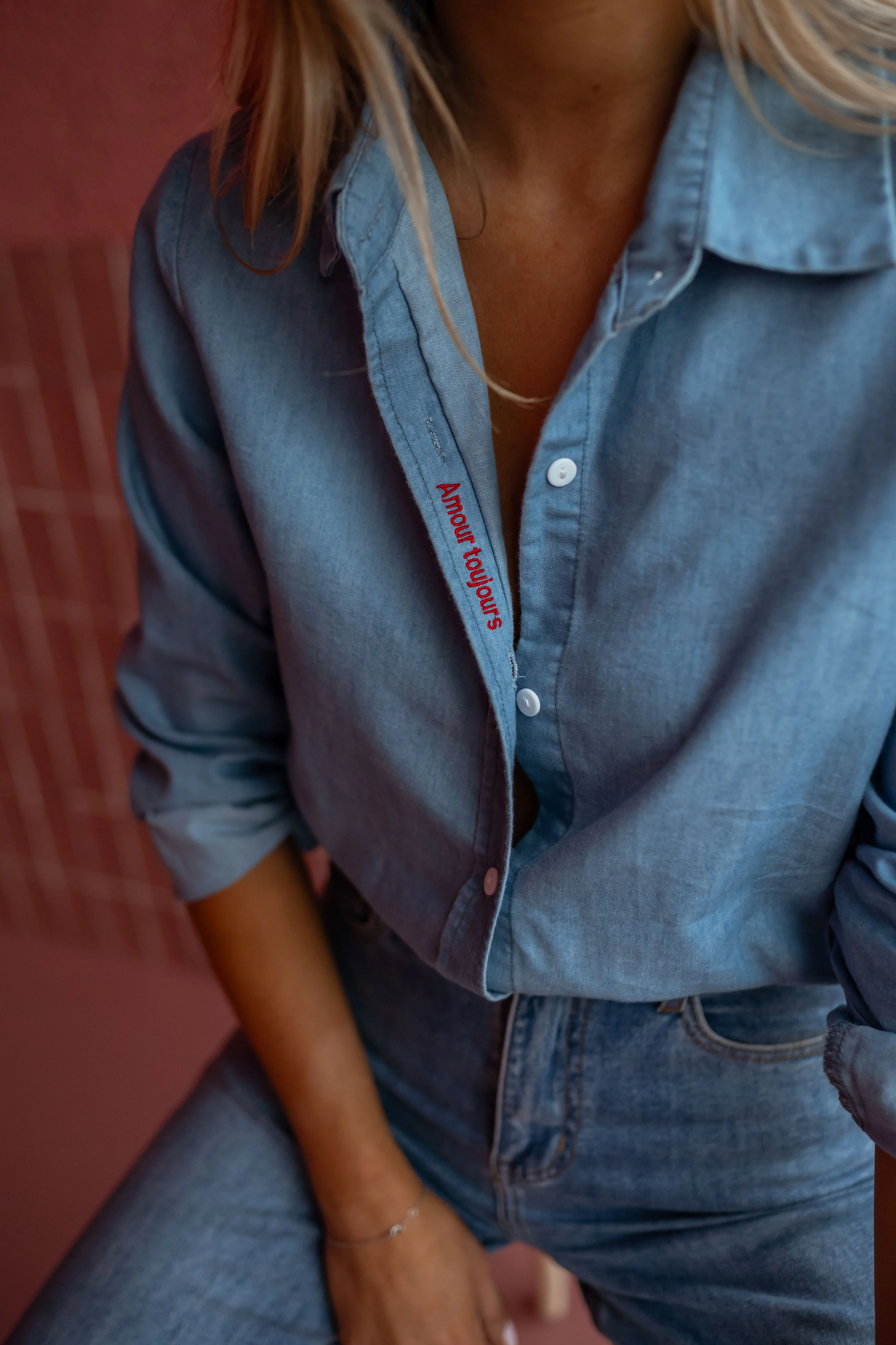 Chemise Oliver - en jeans bleu - Image 4