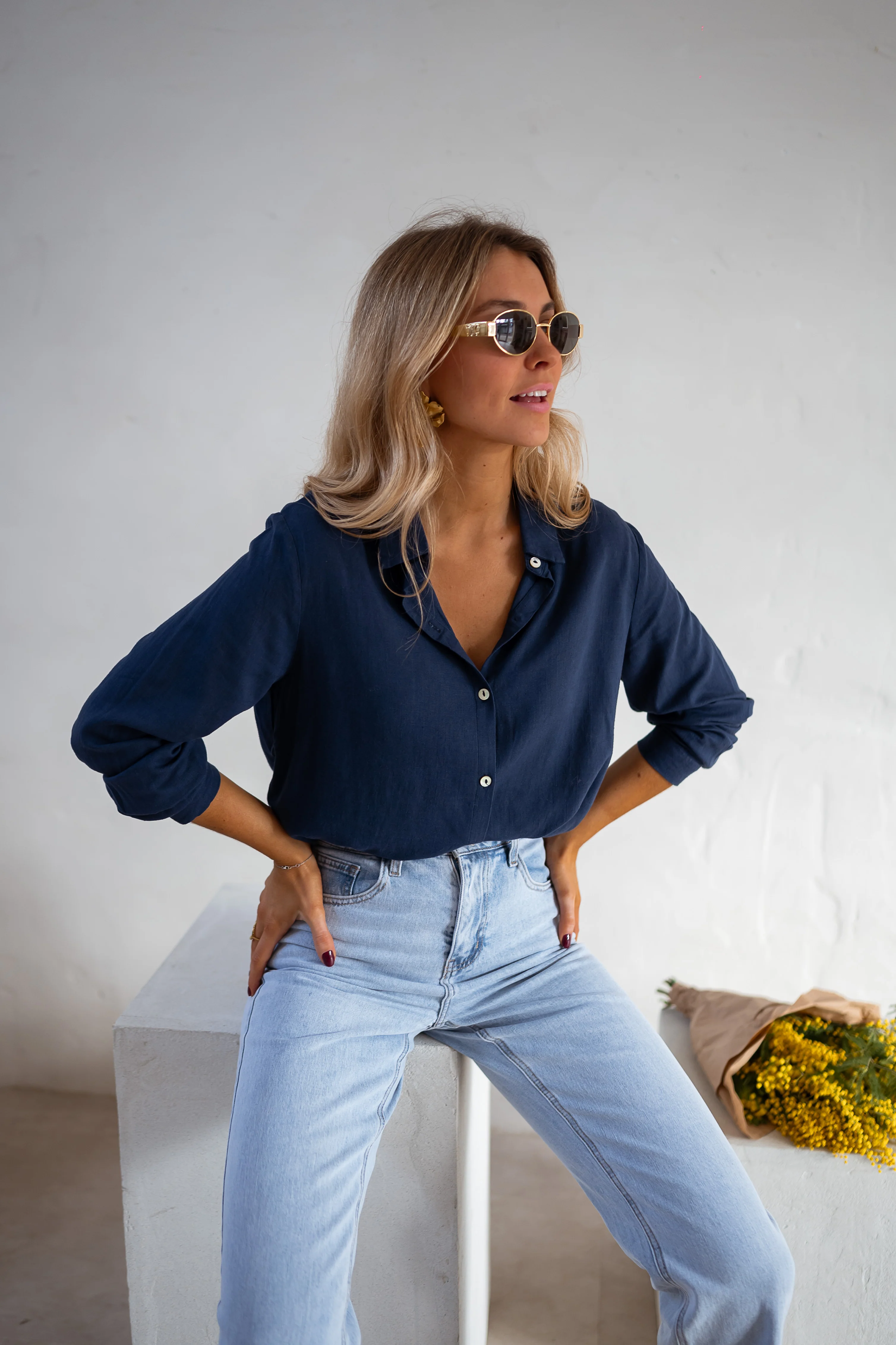 Chemise Sinou - bleue - Image 6