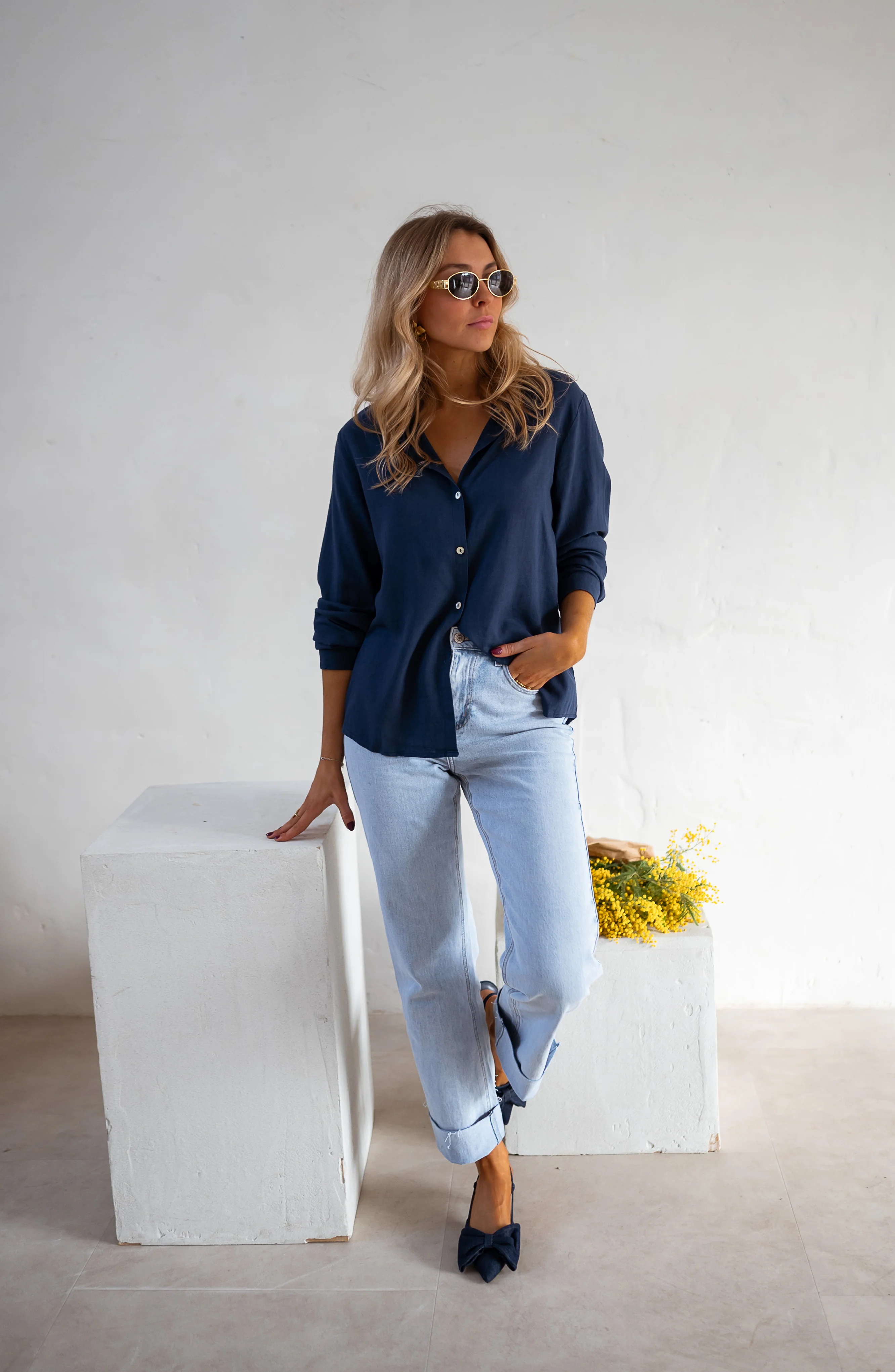 Chemise Sinou - bleue - Image 8