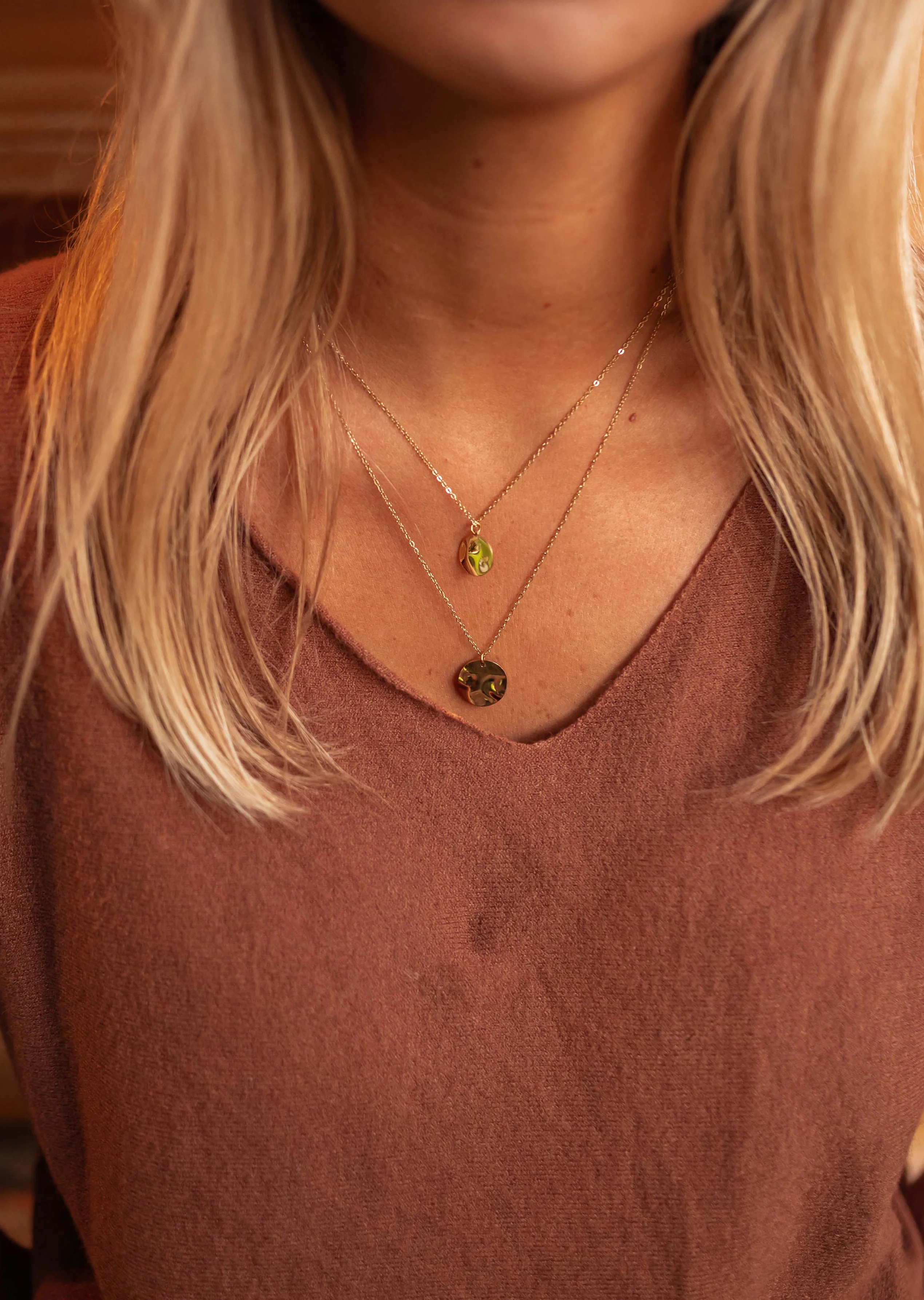 Collier Lowena - doré - Image 4