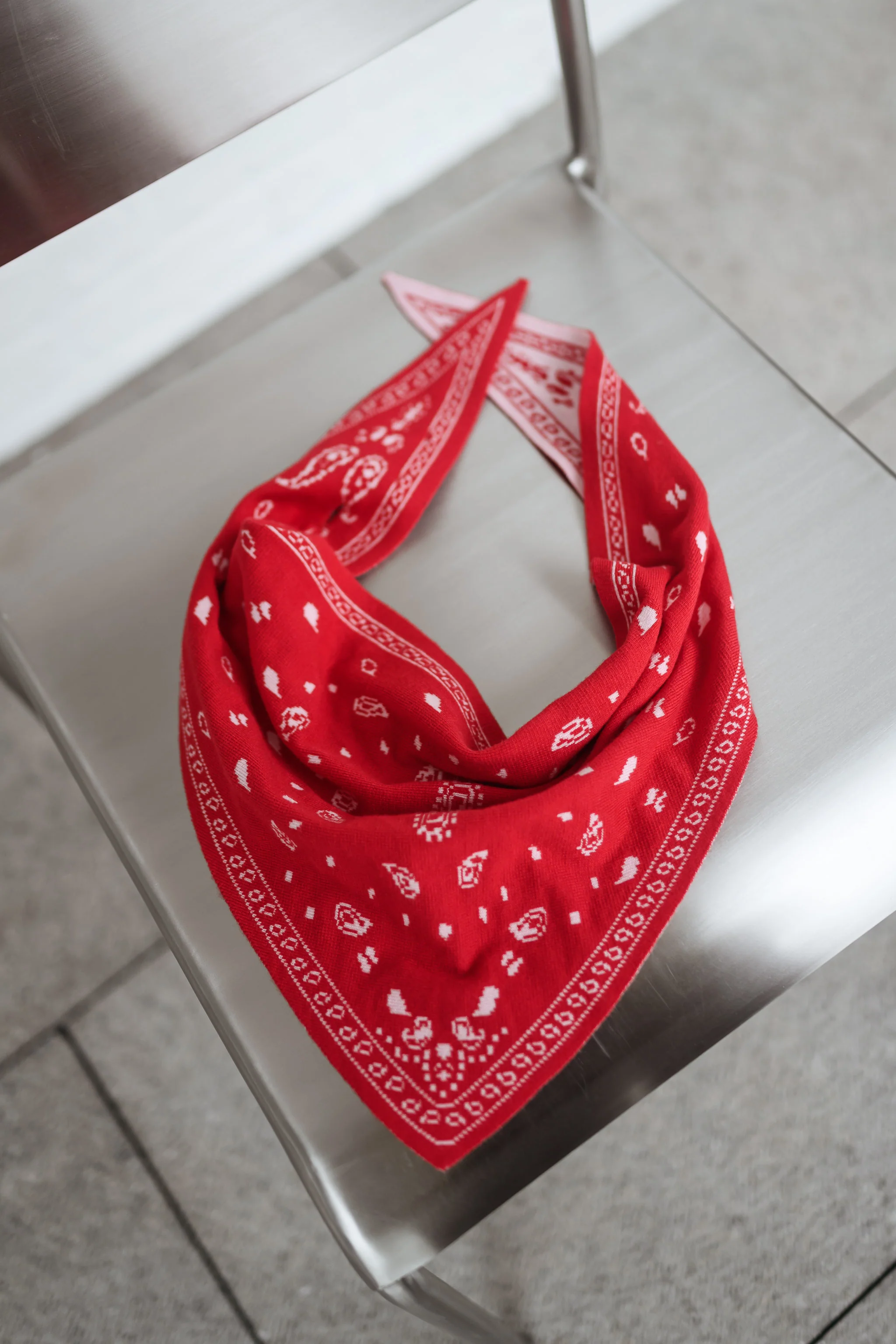 Foulard Lola - rouge - Image 4