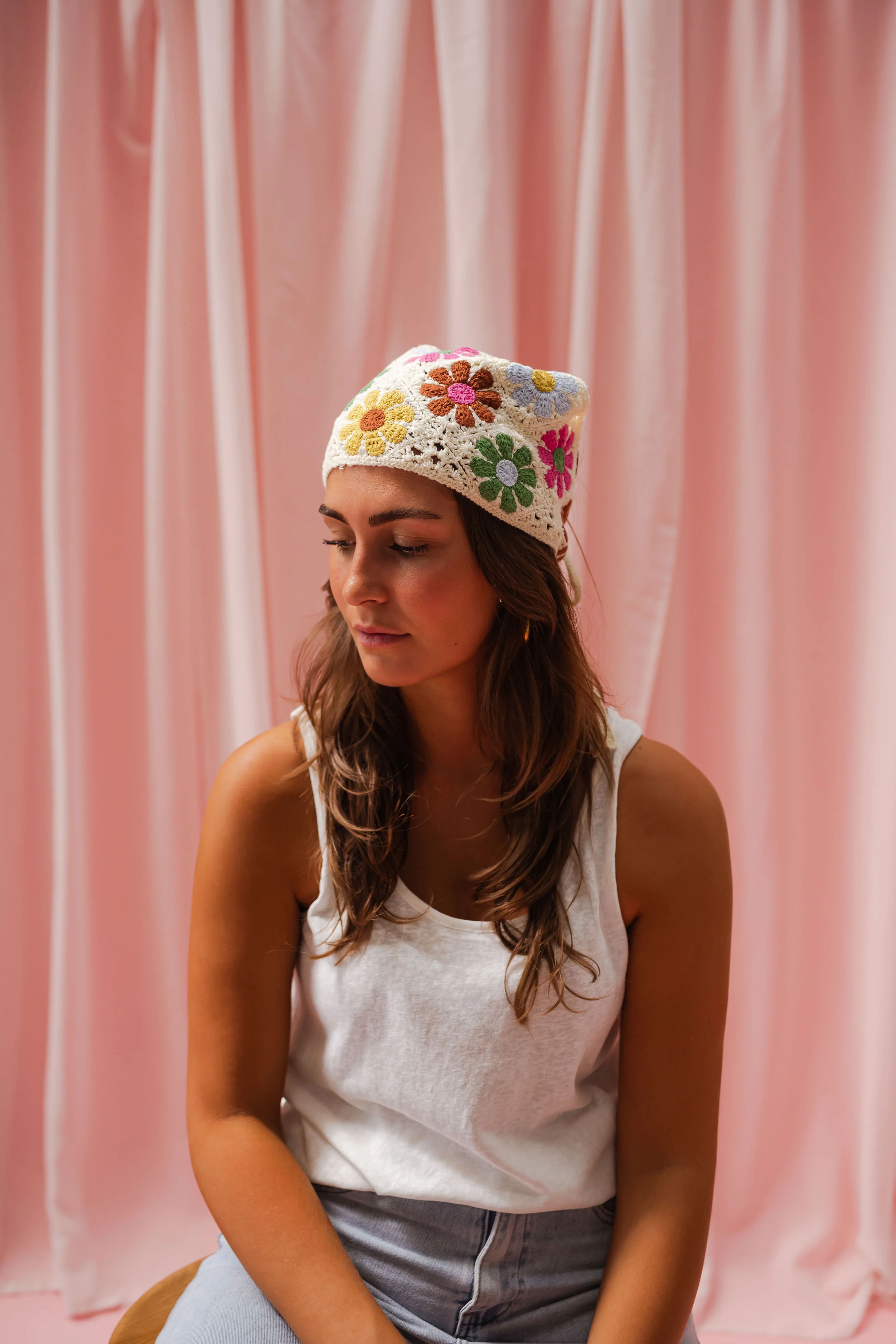 Foulard Thad - à fleurs en crochet - Image 5