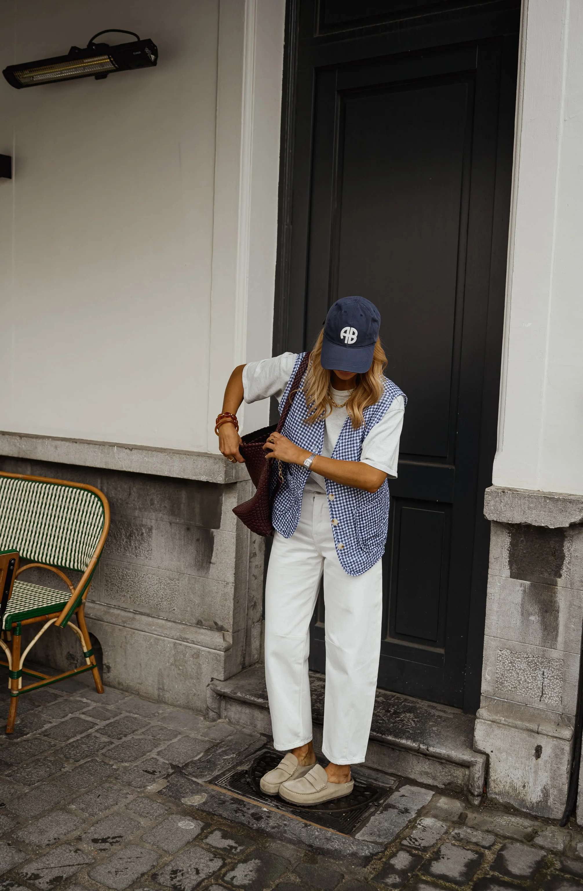Gilet Agnes - vichy bleu - Image 6
