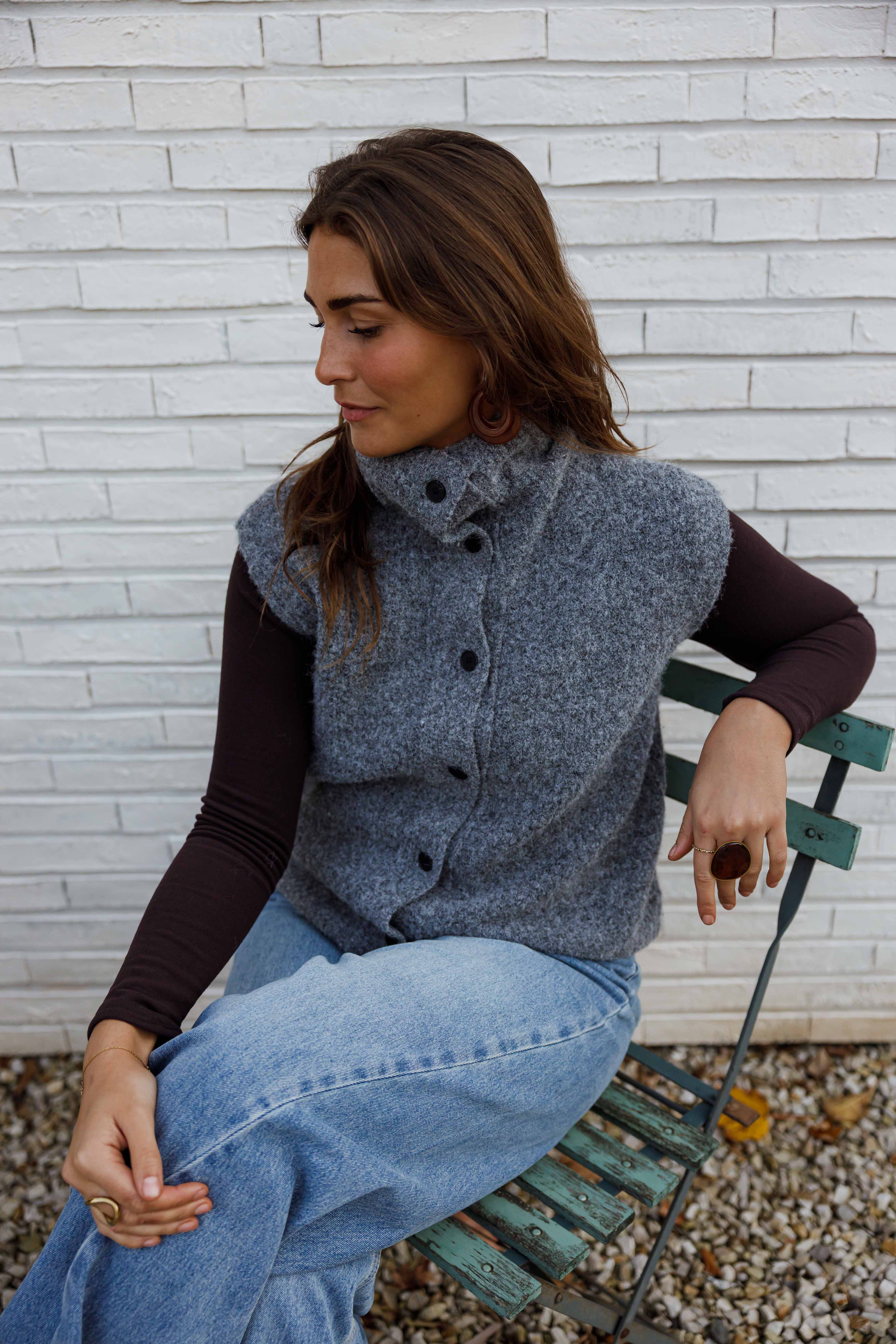 Gilet Dores - gris - Image 7