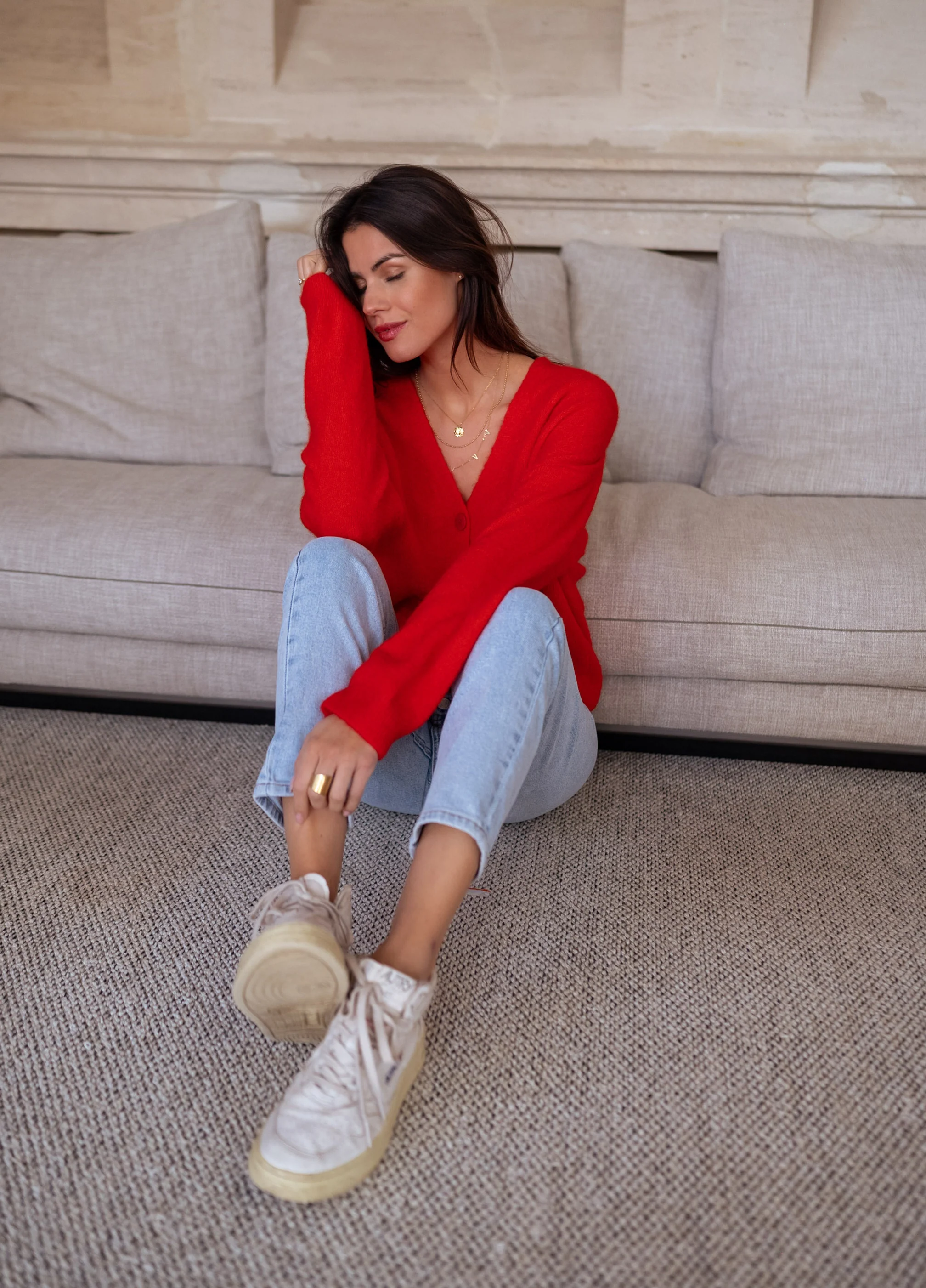 Gilet Gina - rouge - Image 10