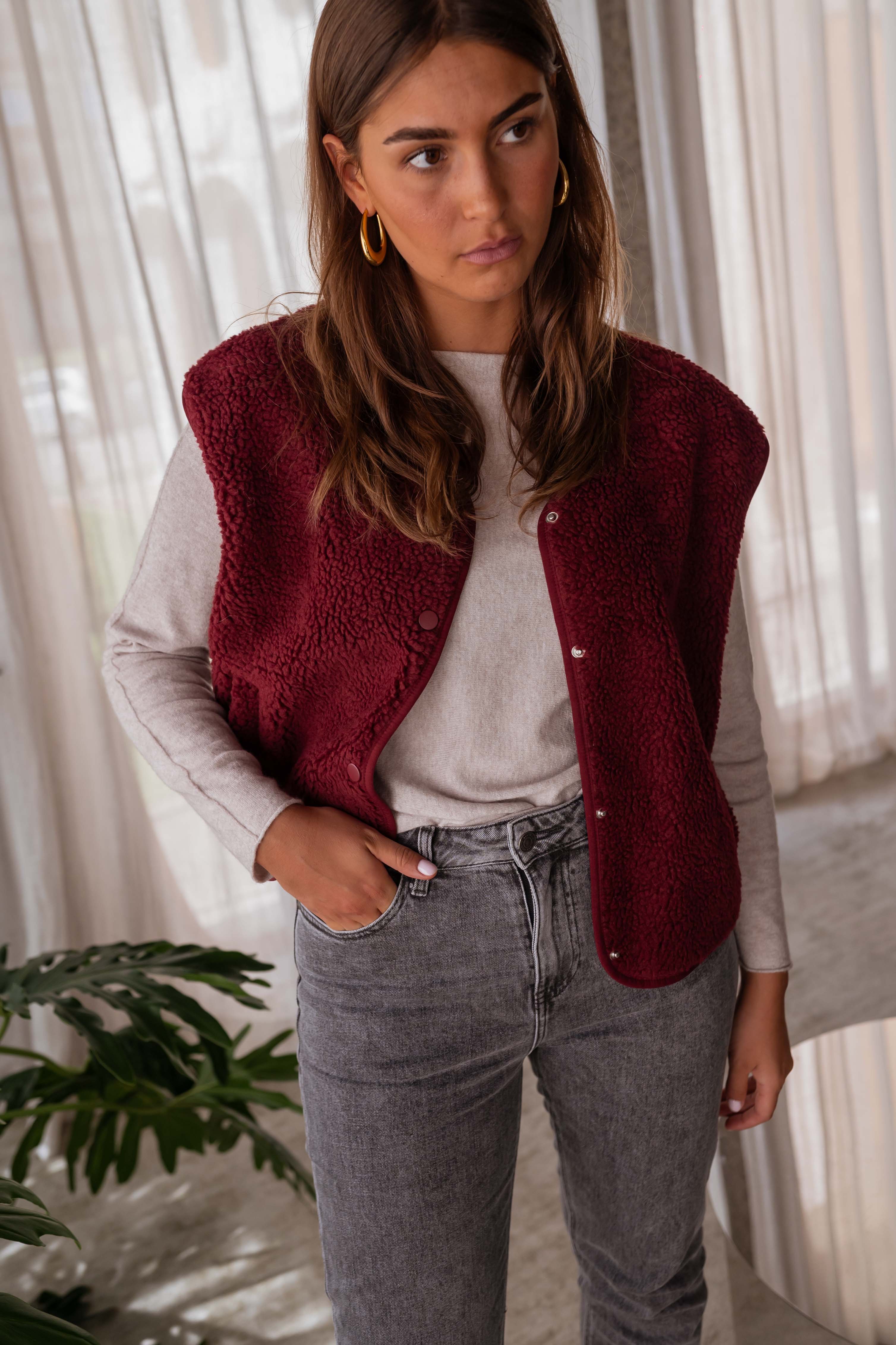 Gilet Taoh - bordeaux - Image 8