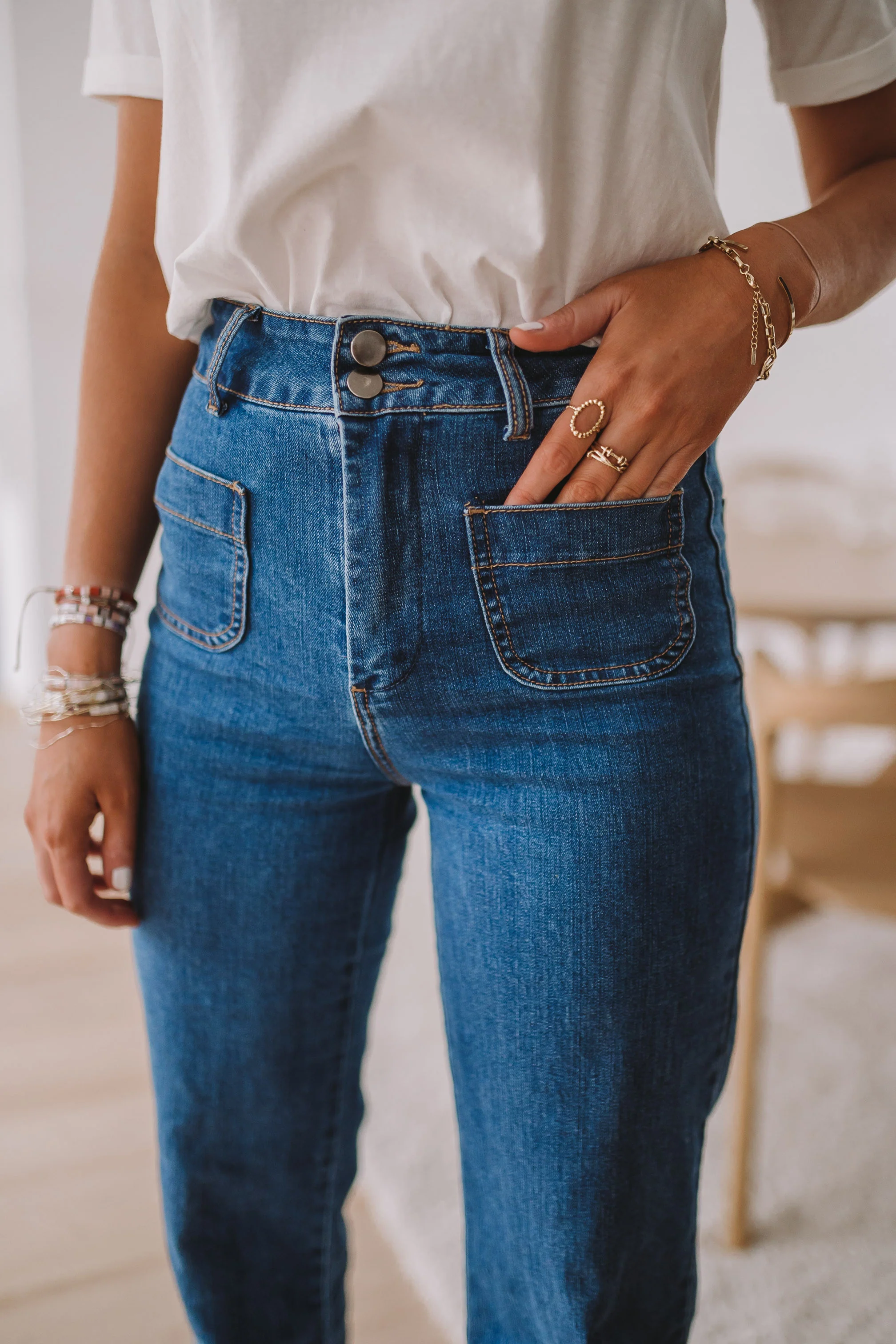 Jeans Hugues - bleu moyen - Image 8