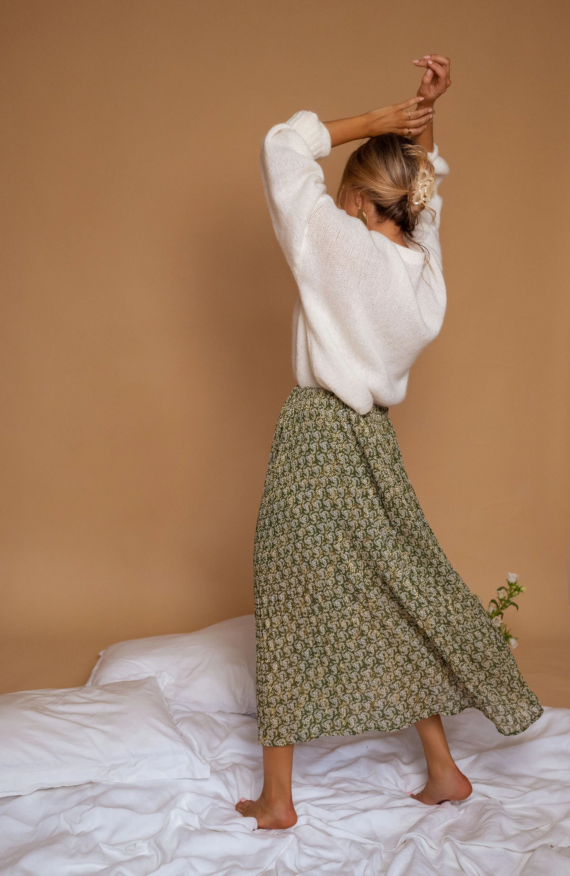 Jupe Moriane - verte à motifs - Image 4