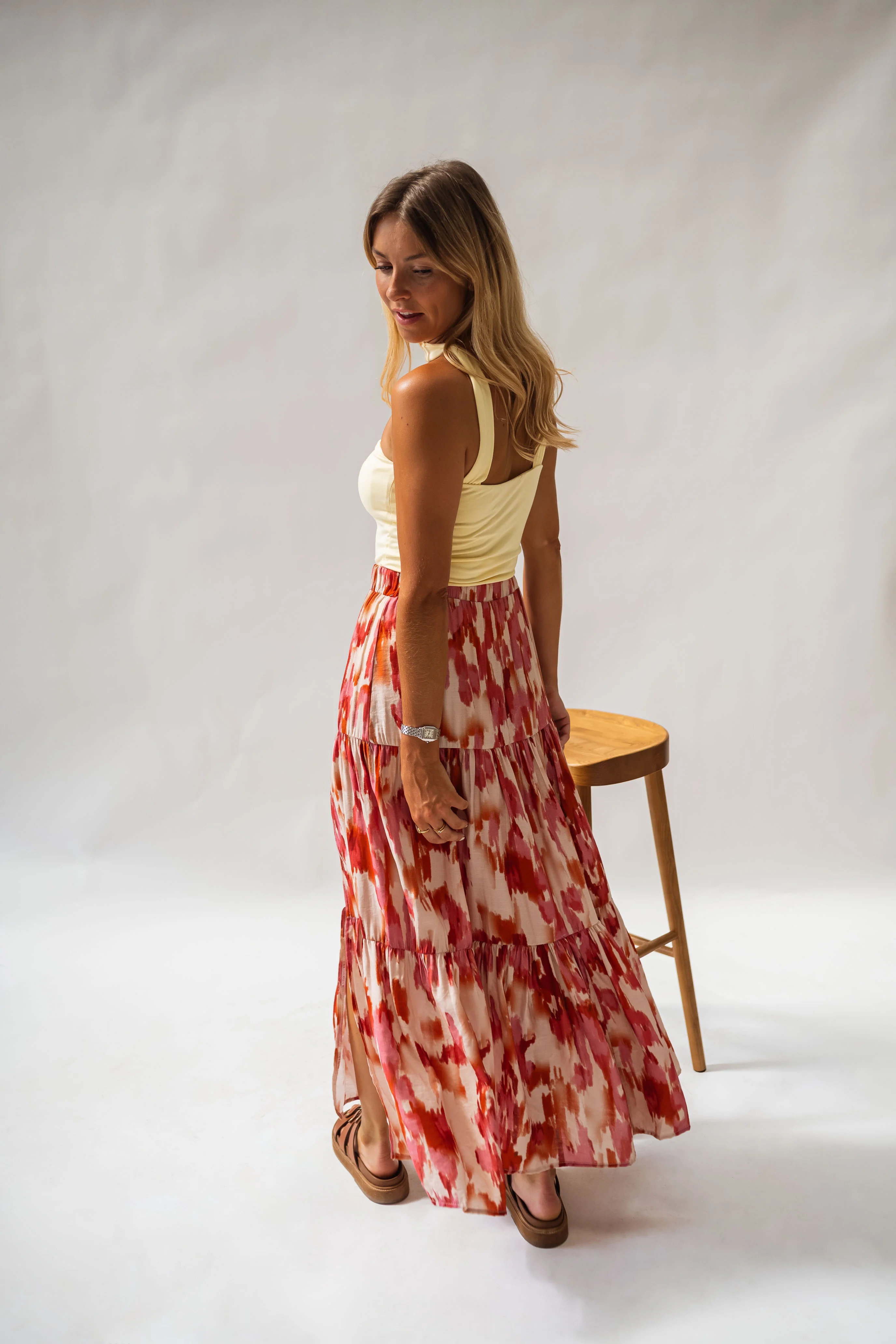 Jupe Nunza - rouge à motifs - Image 3