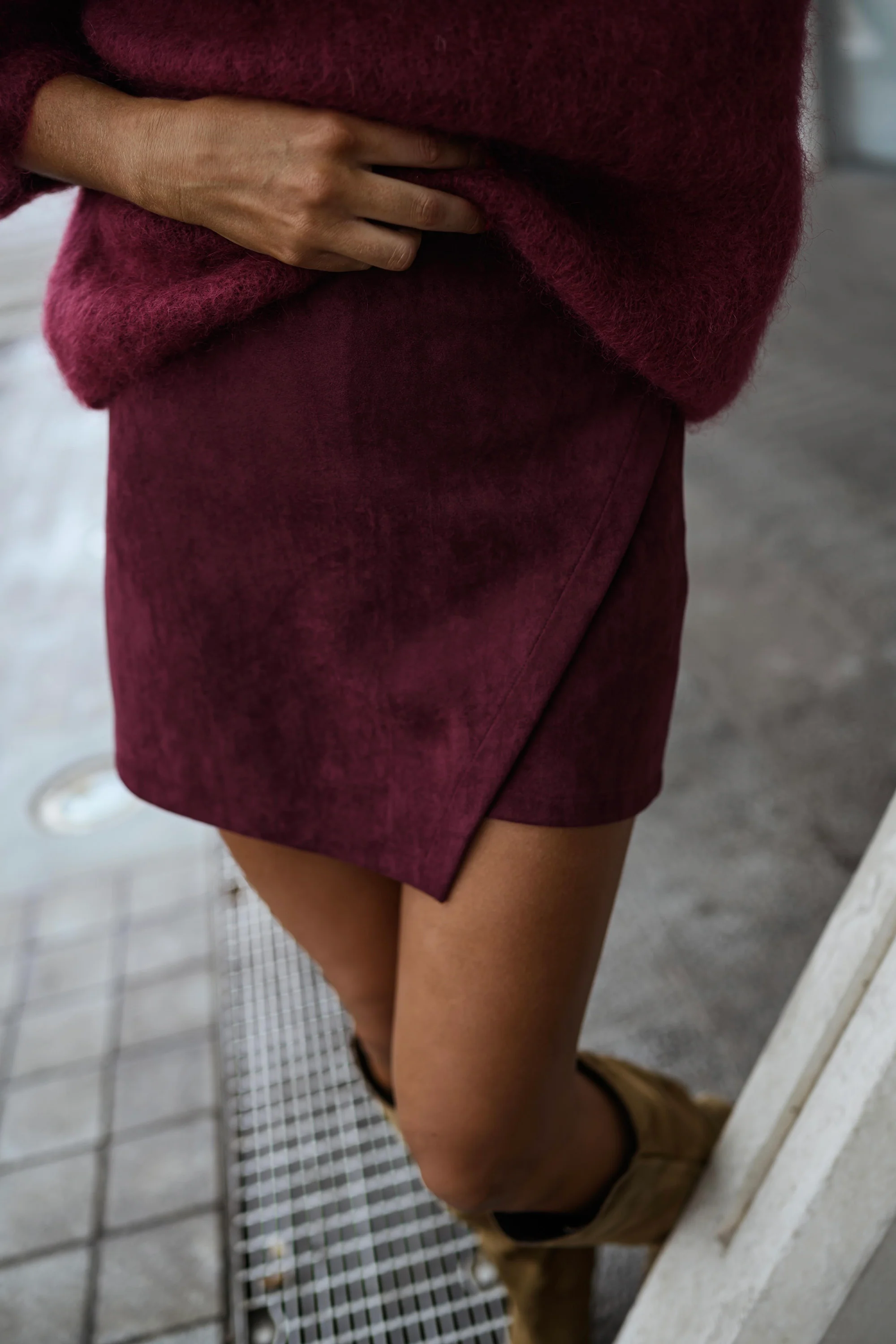 Jupe-short Emma - bordeaux - Image 8