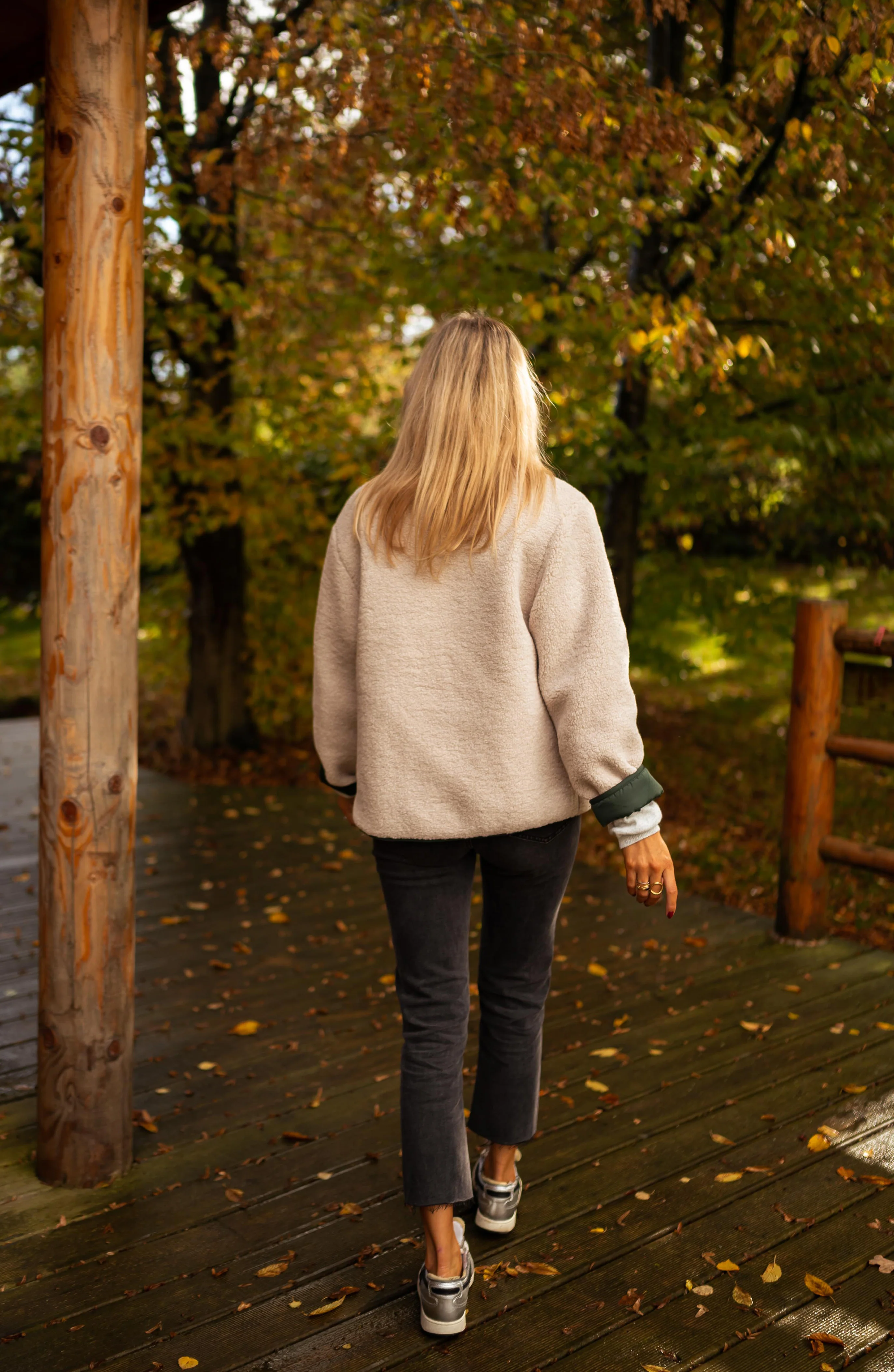 Manteau Billy - beige et vert - Image 10