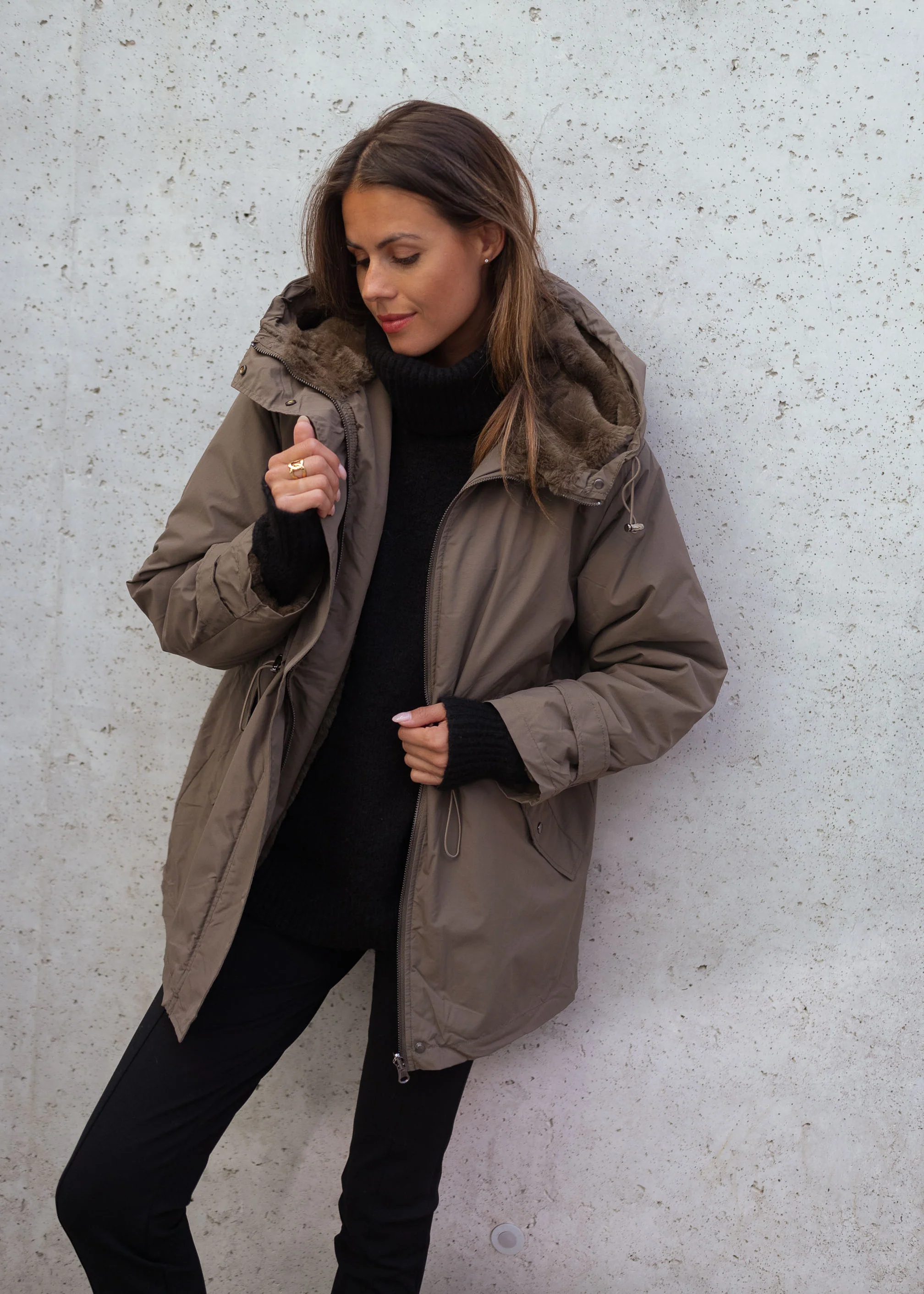 Manteau Clovis - kaki - Image 14