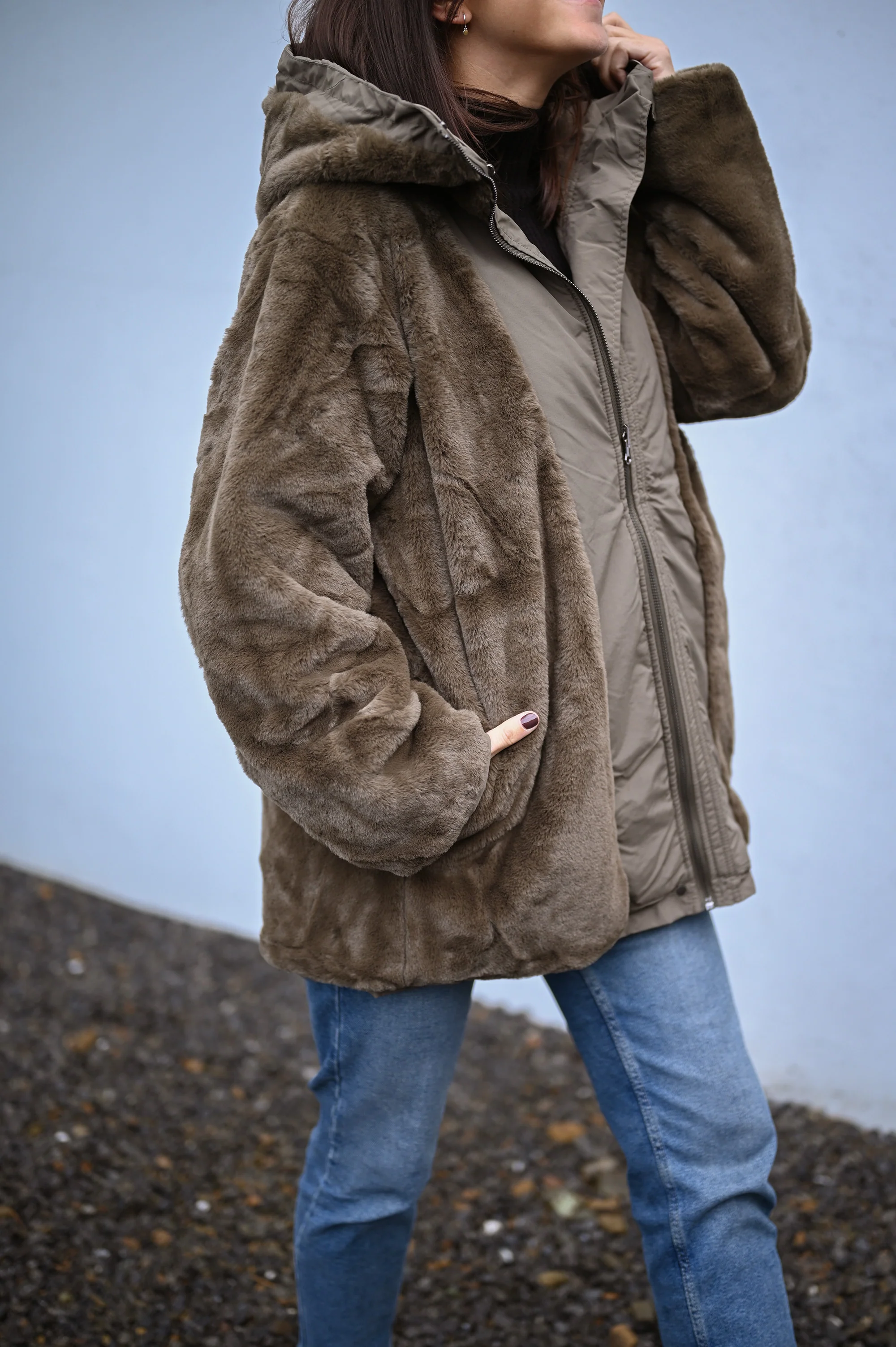 Manteau Clovis - kaki - Image 18