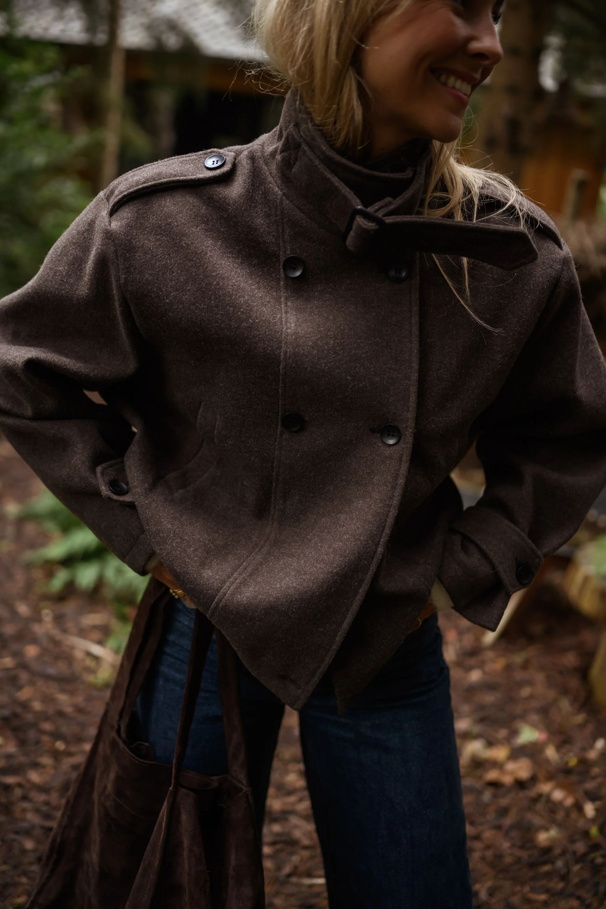 Manteau Orna - brun - Image 3