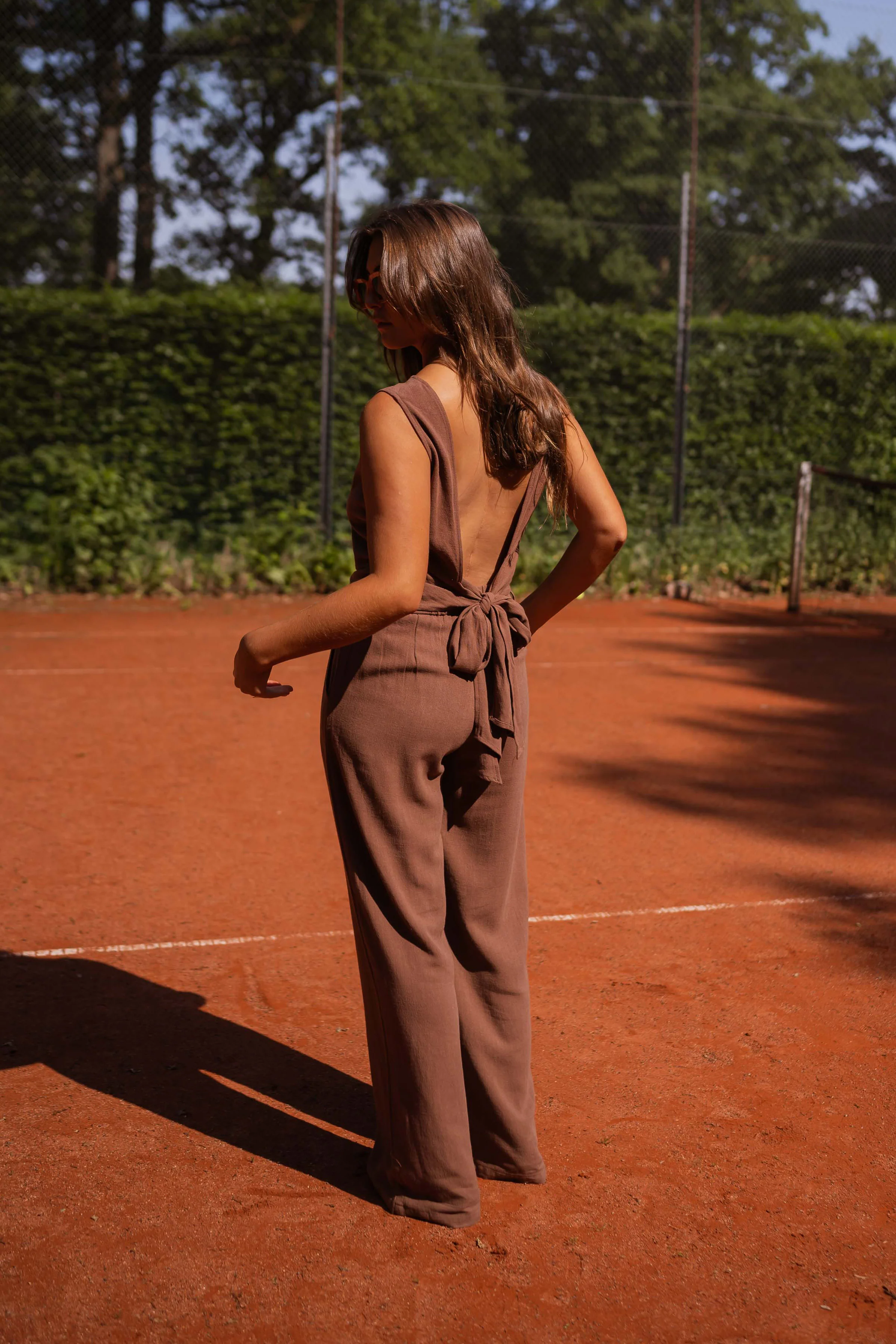 Pantalon Ernest - chocolat en lin - Image 9