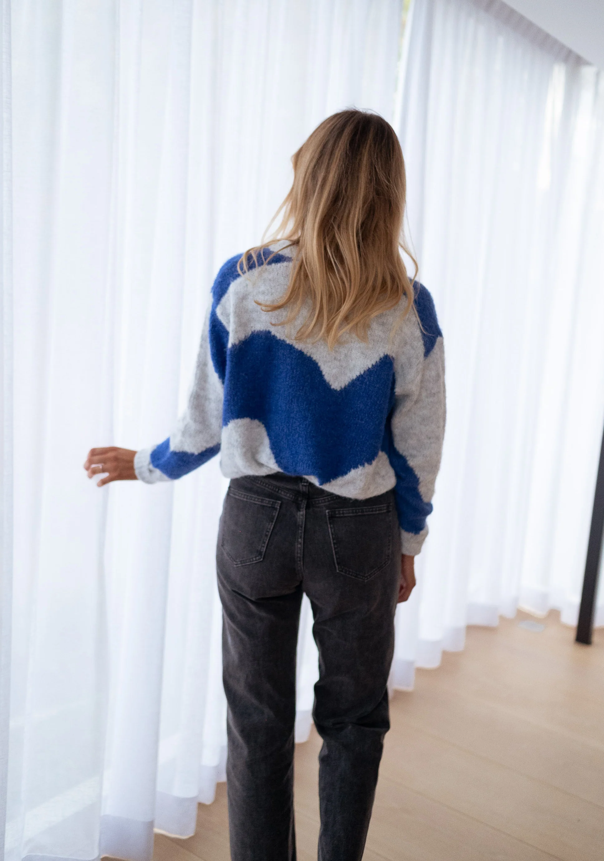 Pull Antonin - bleu et gris - Image 9