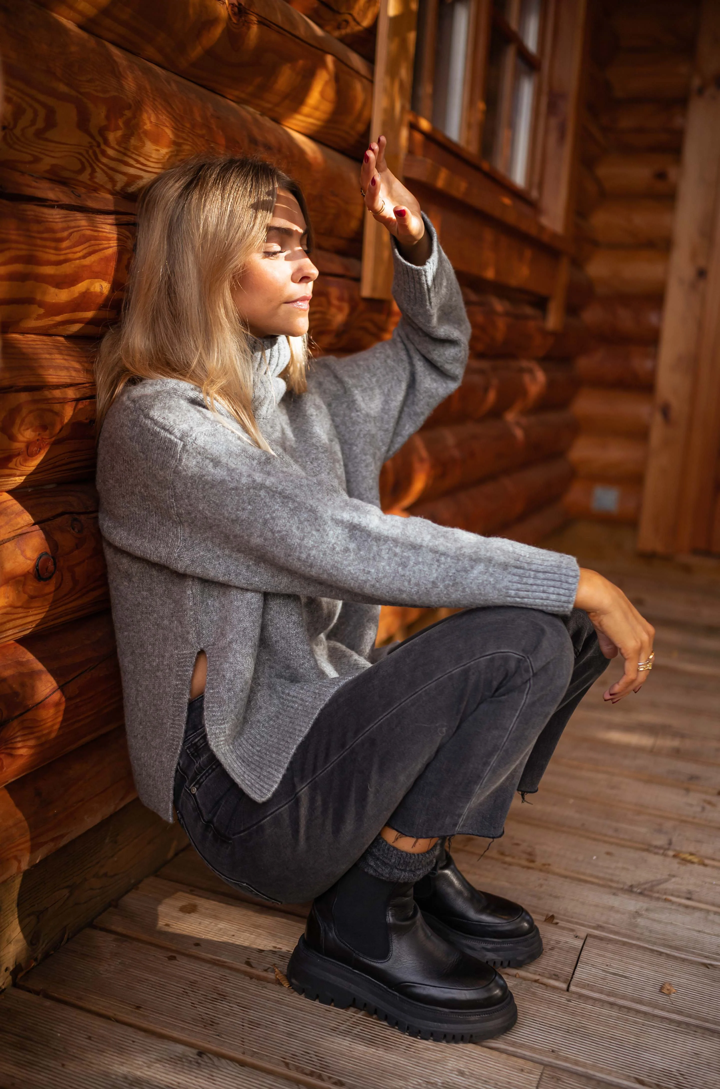 Pull Aubin - gris - Image 3