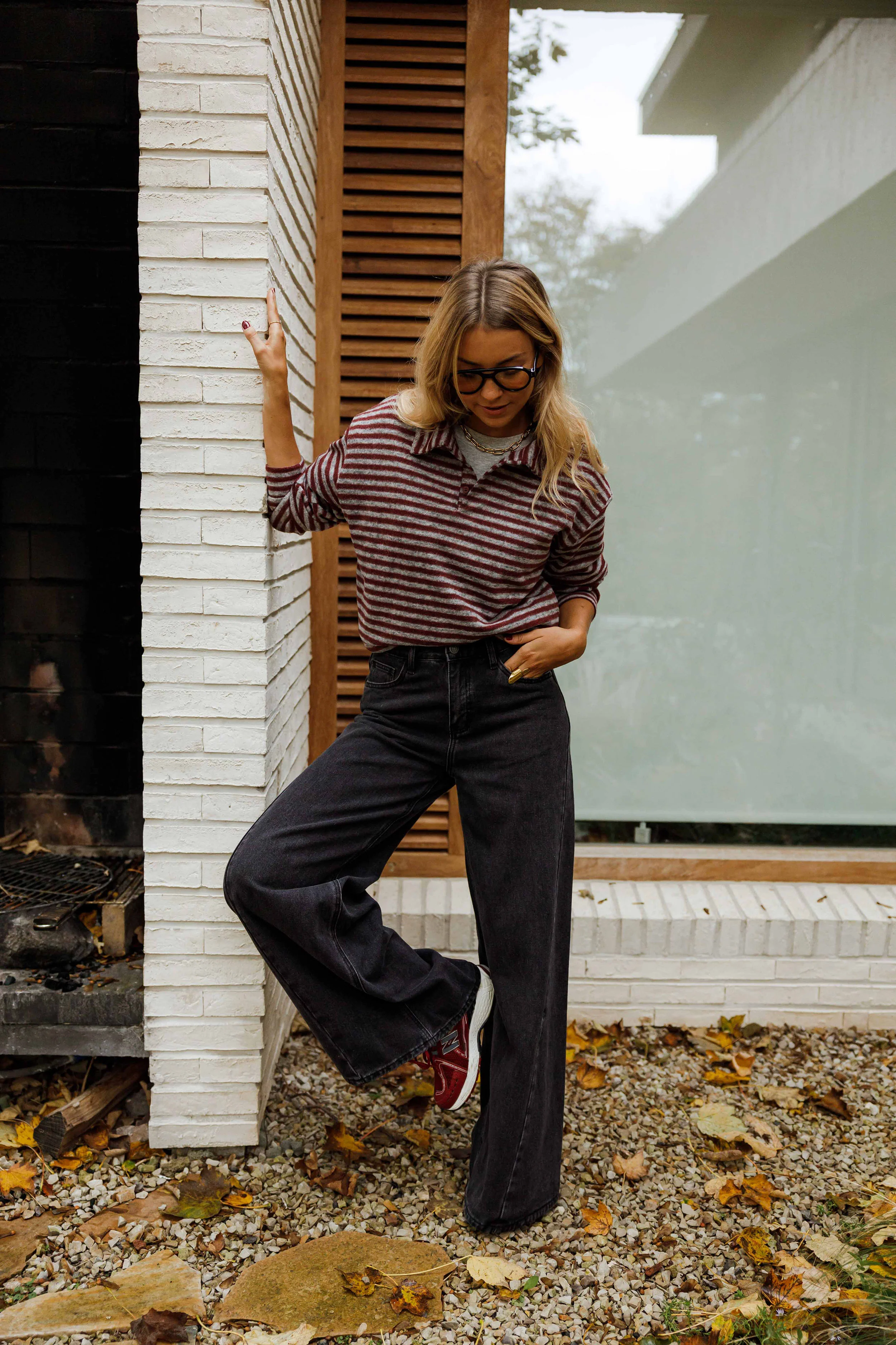 Pull Batista - gris et bordeaux - Image 6