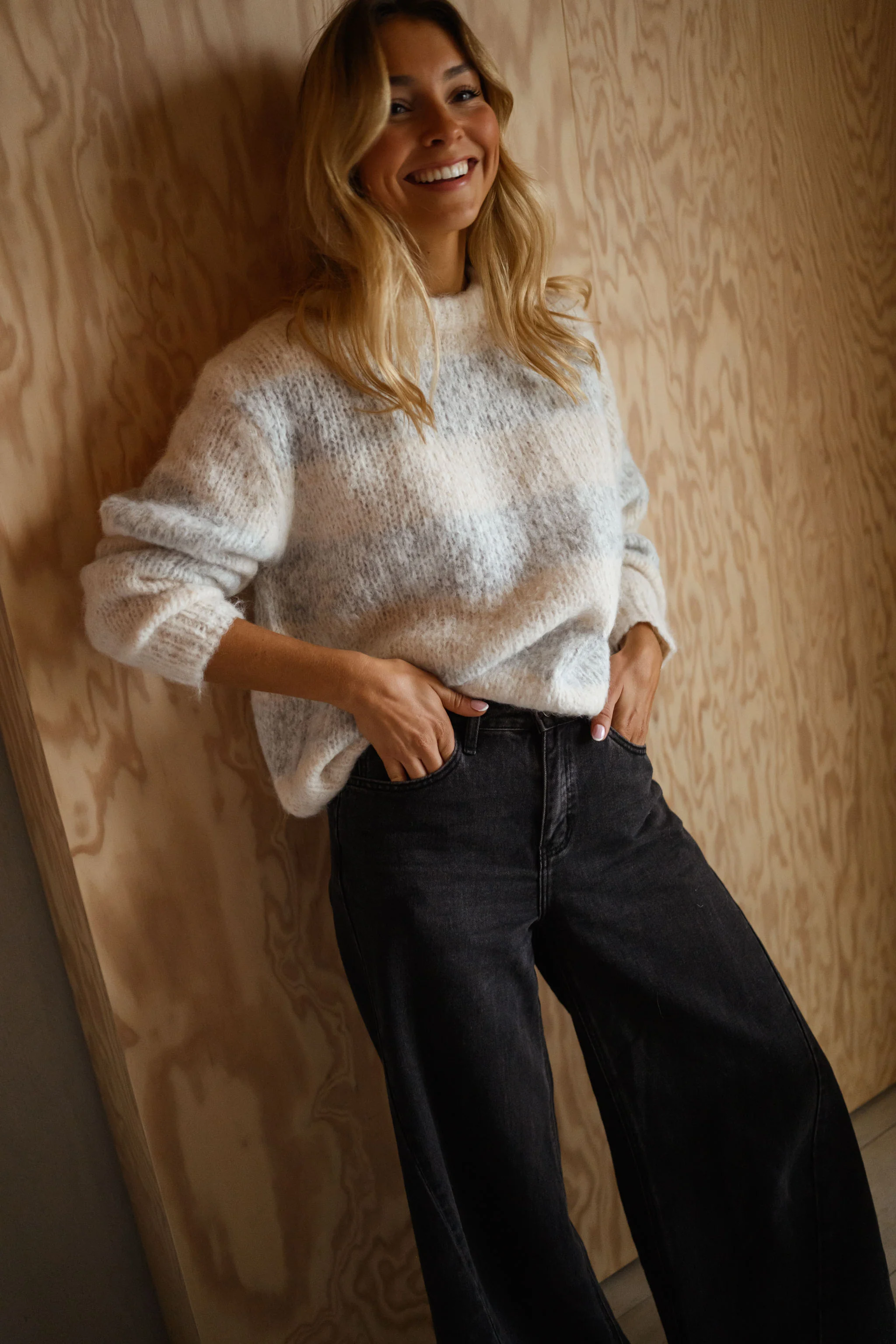 Pull Debby - écru et gris - Image 12