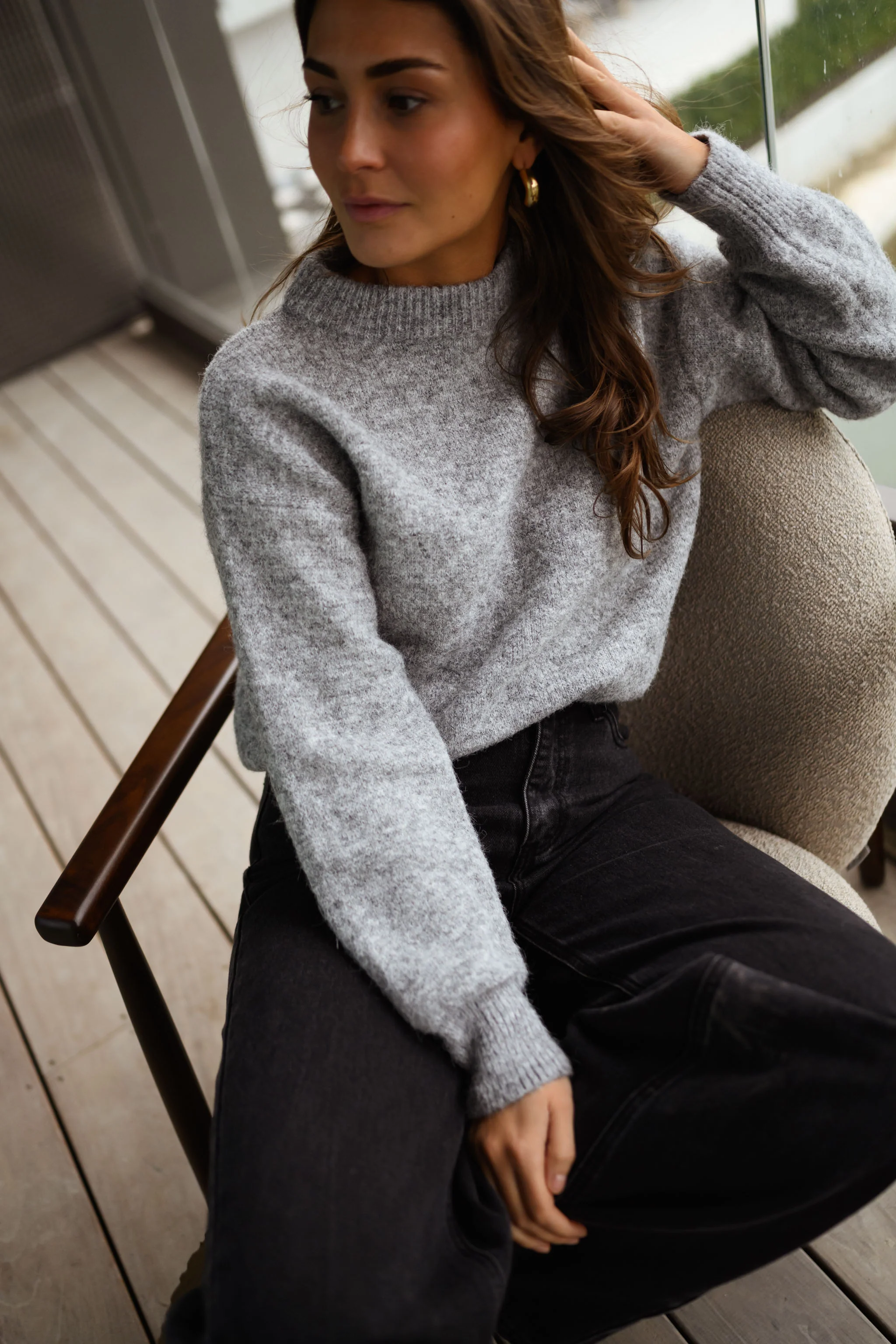 Pull Elga - gris - Image 9