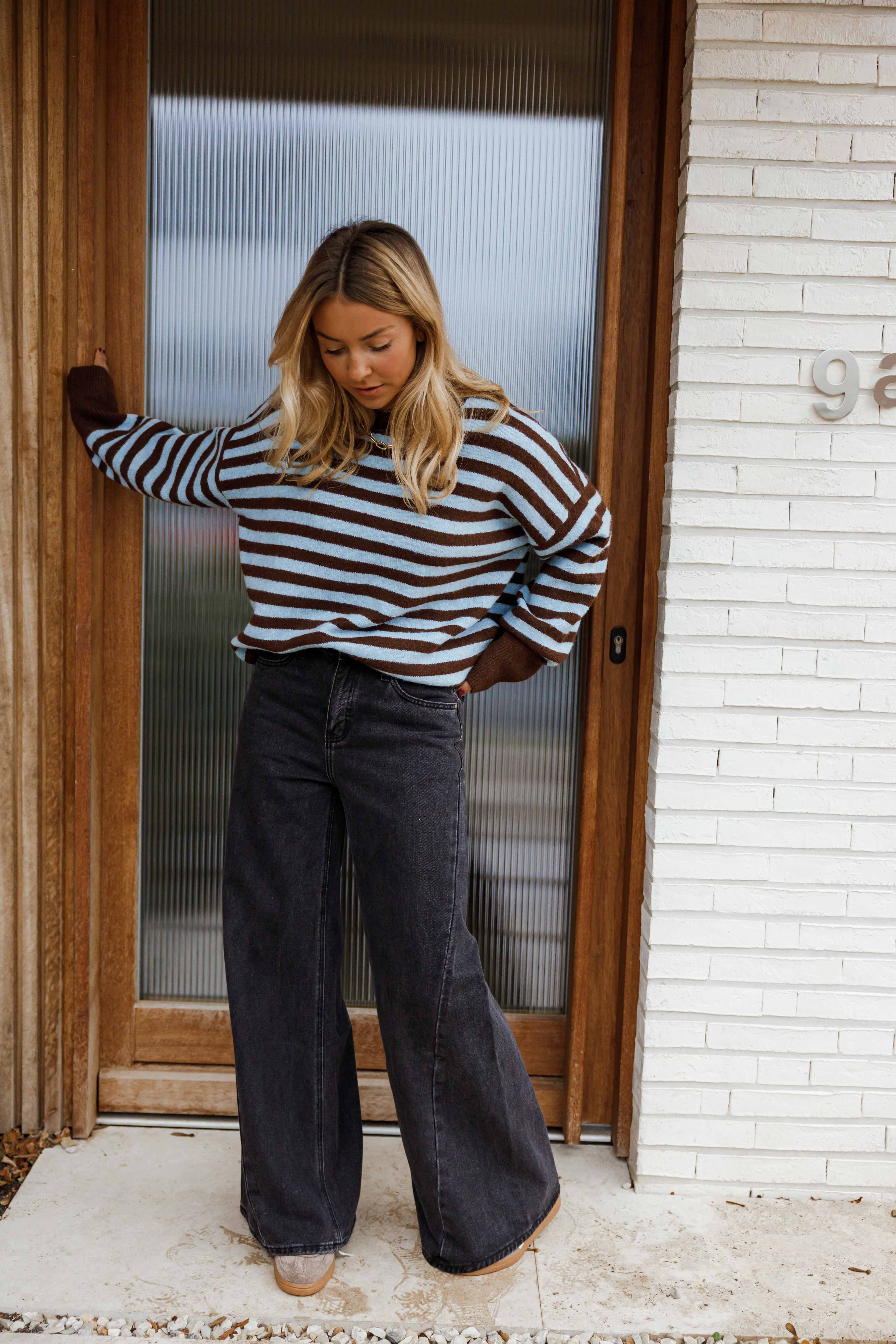 Pull Emilie - brun et bleu - Image 4
