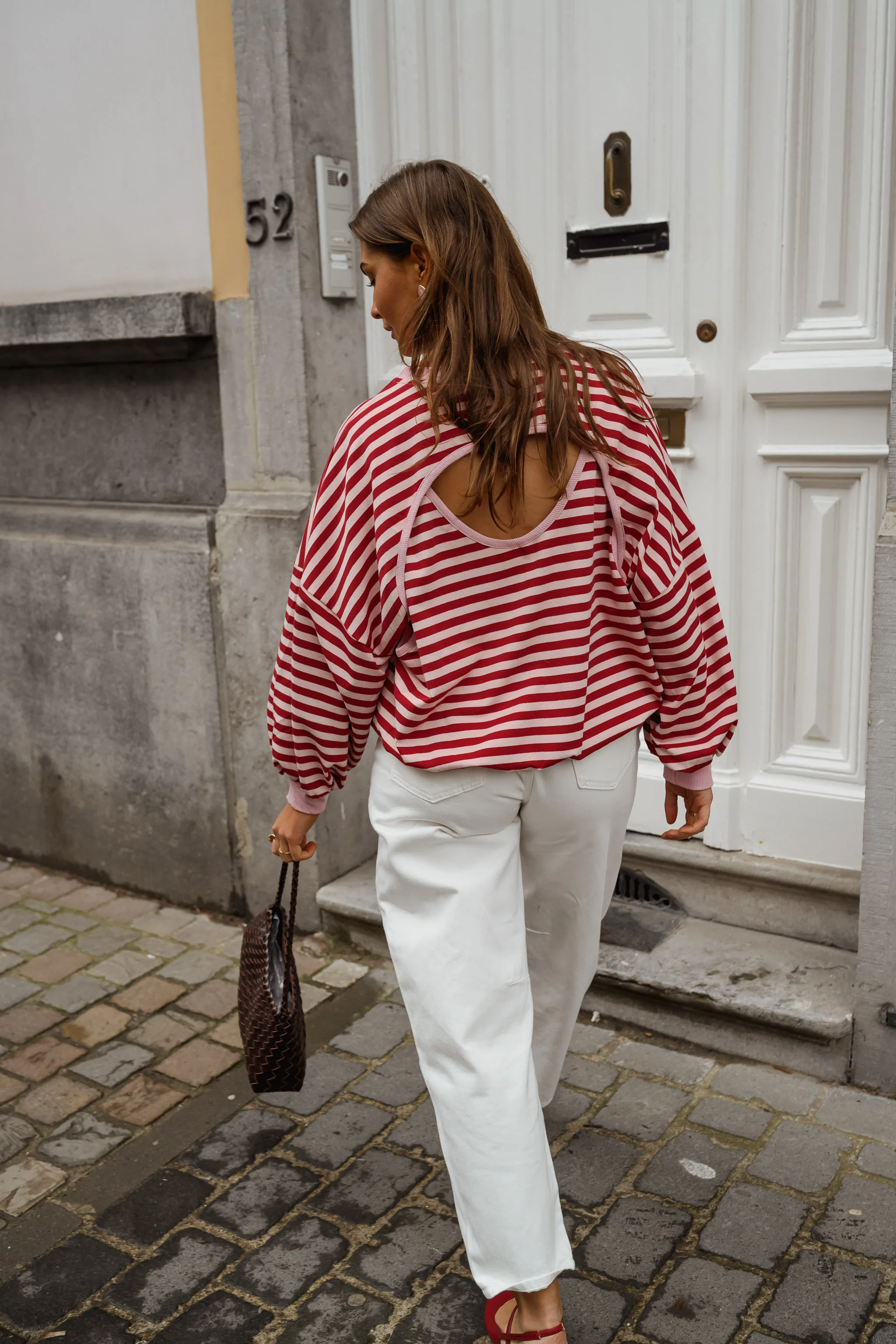 Pull Livia - rouge et rose - Image 6