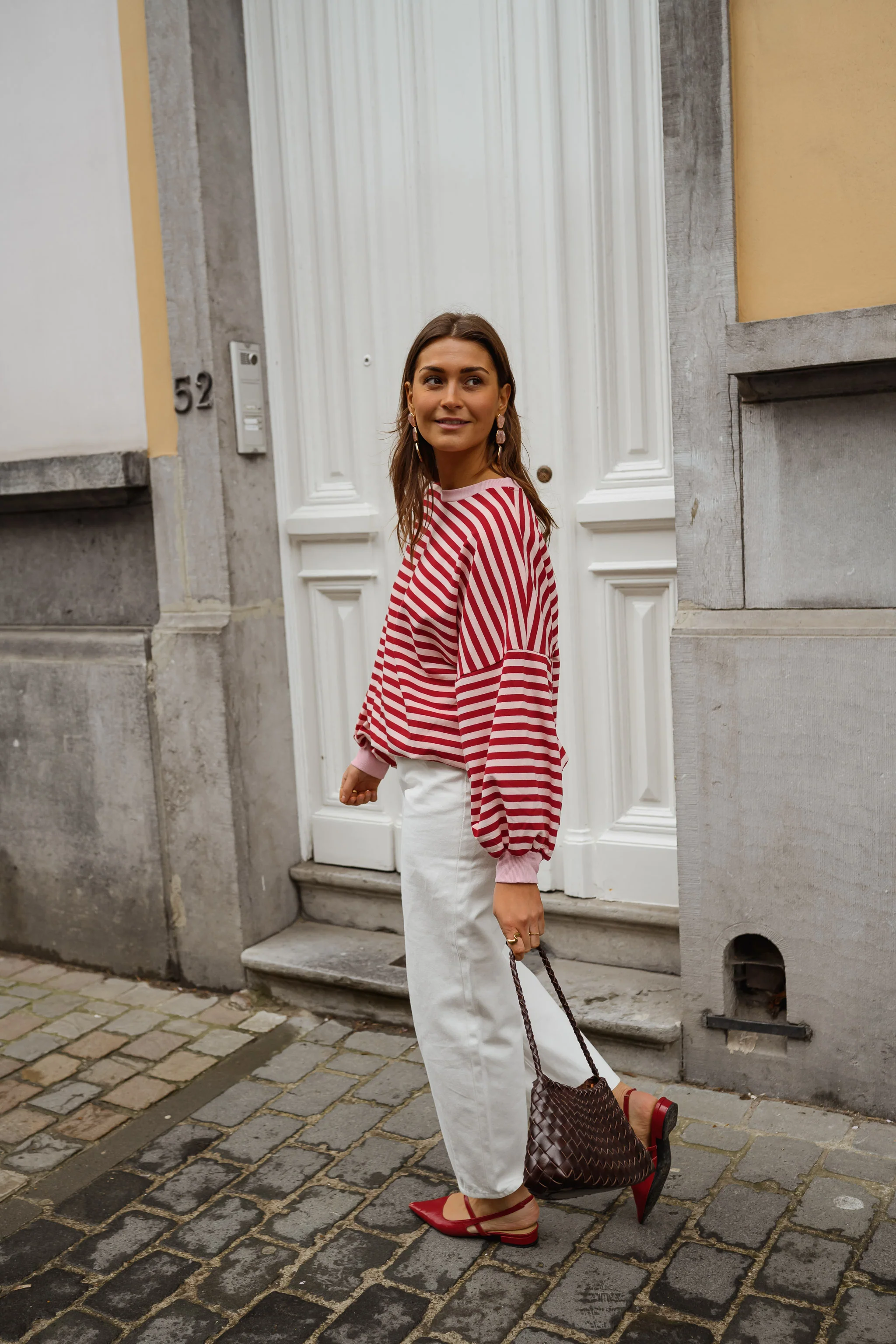 Pull Livia - rouge et rose - Image 7