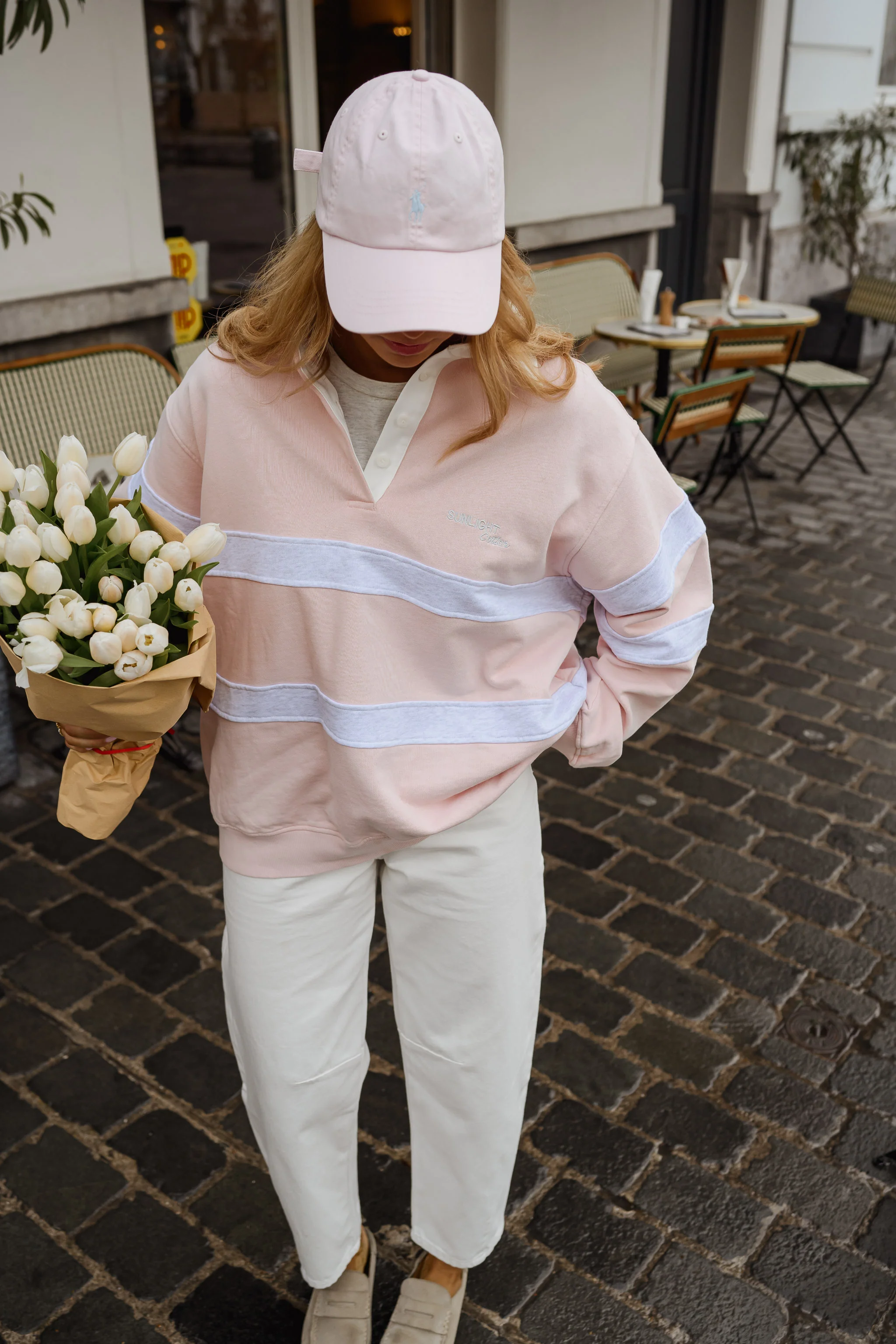 Pull Luna - rose et gris - Image 4