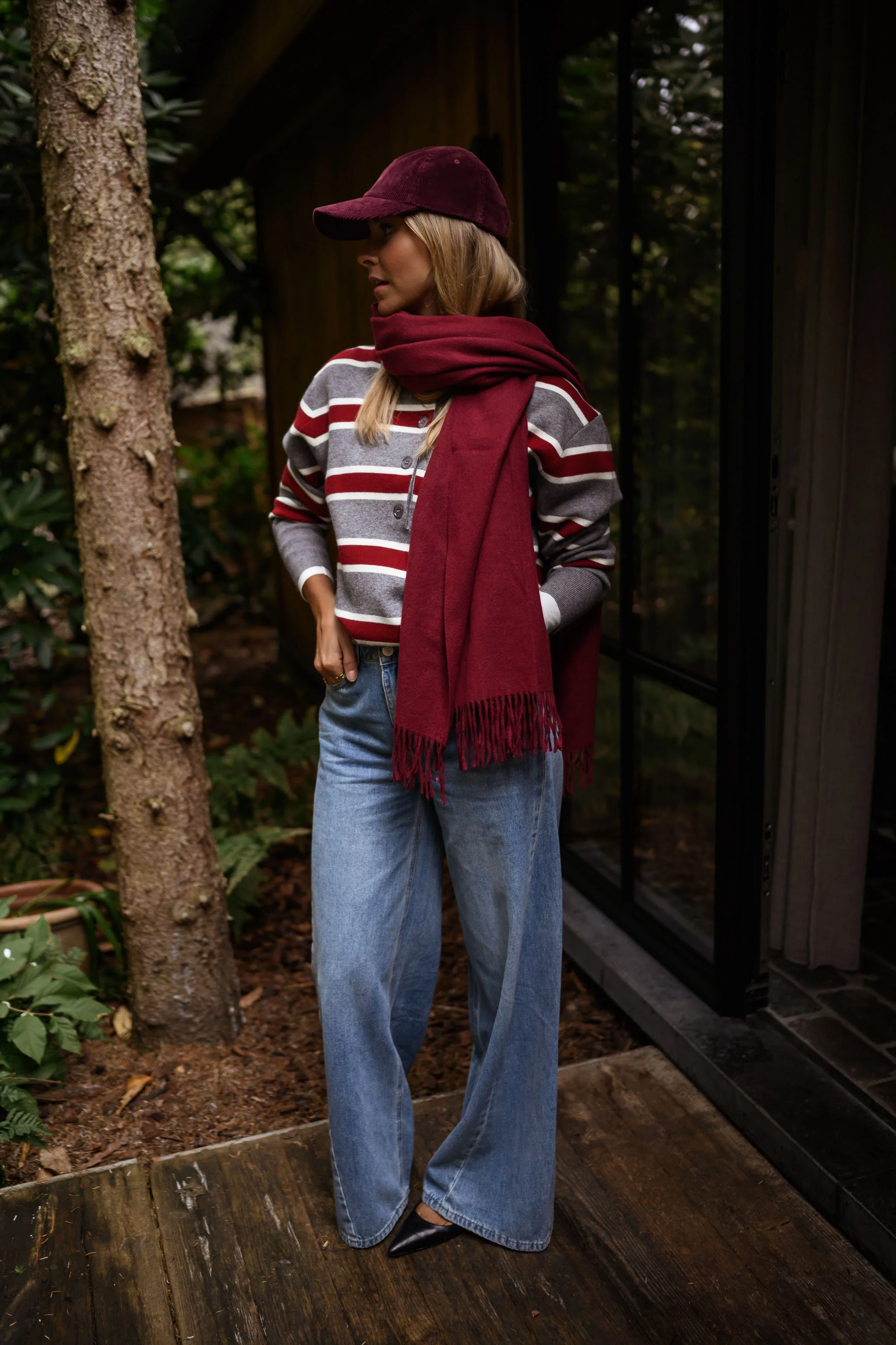 Pull Moha - gris à lignes - Image 3