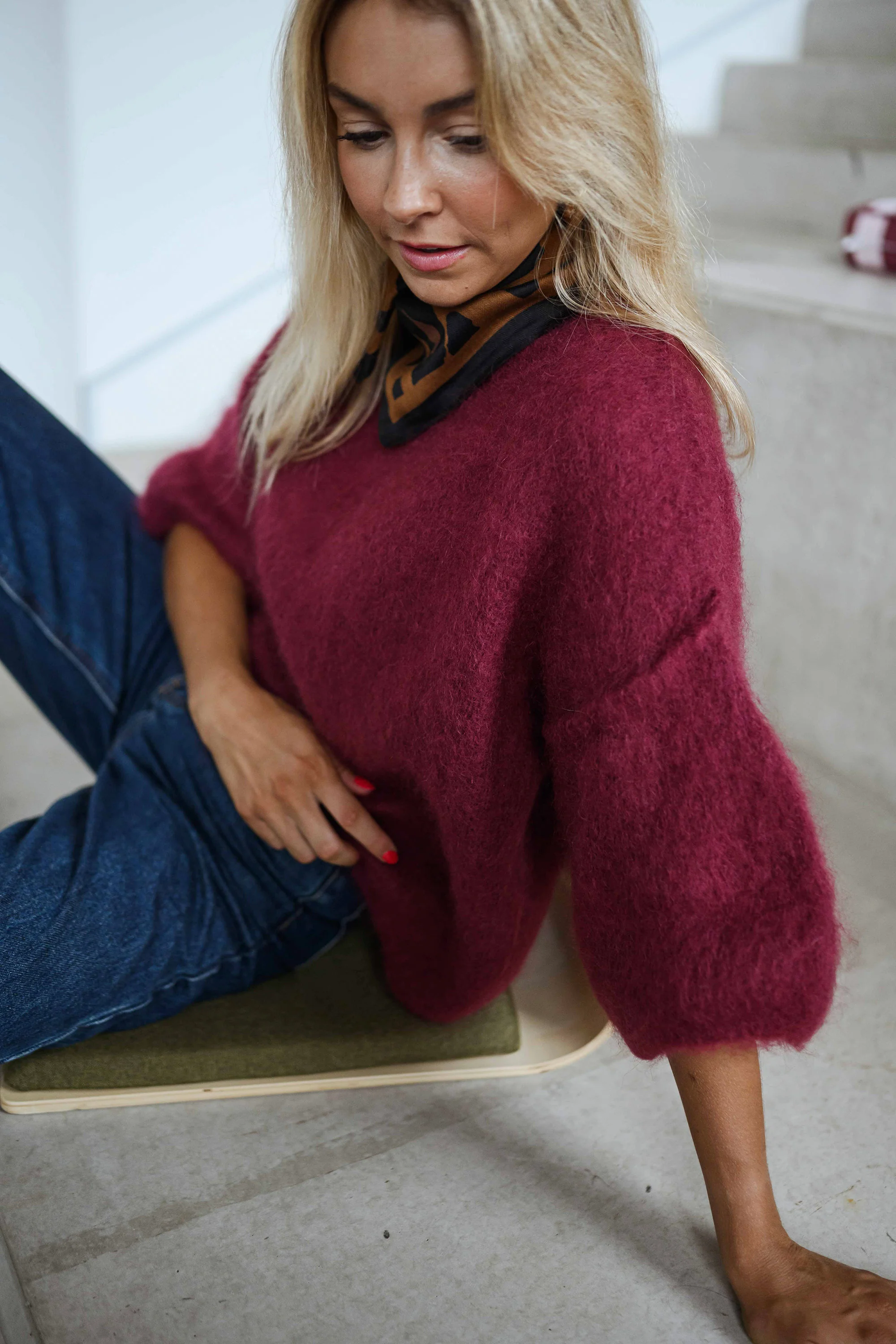 Pull Samia - bordeaux - Image 11