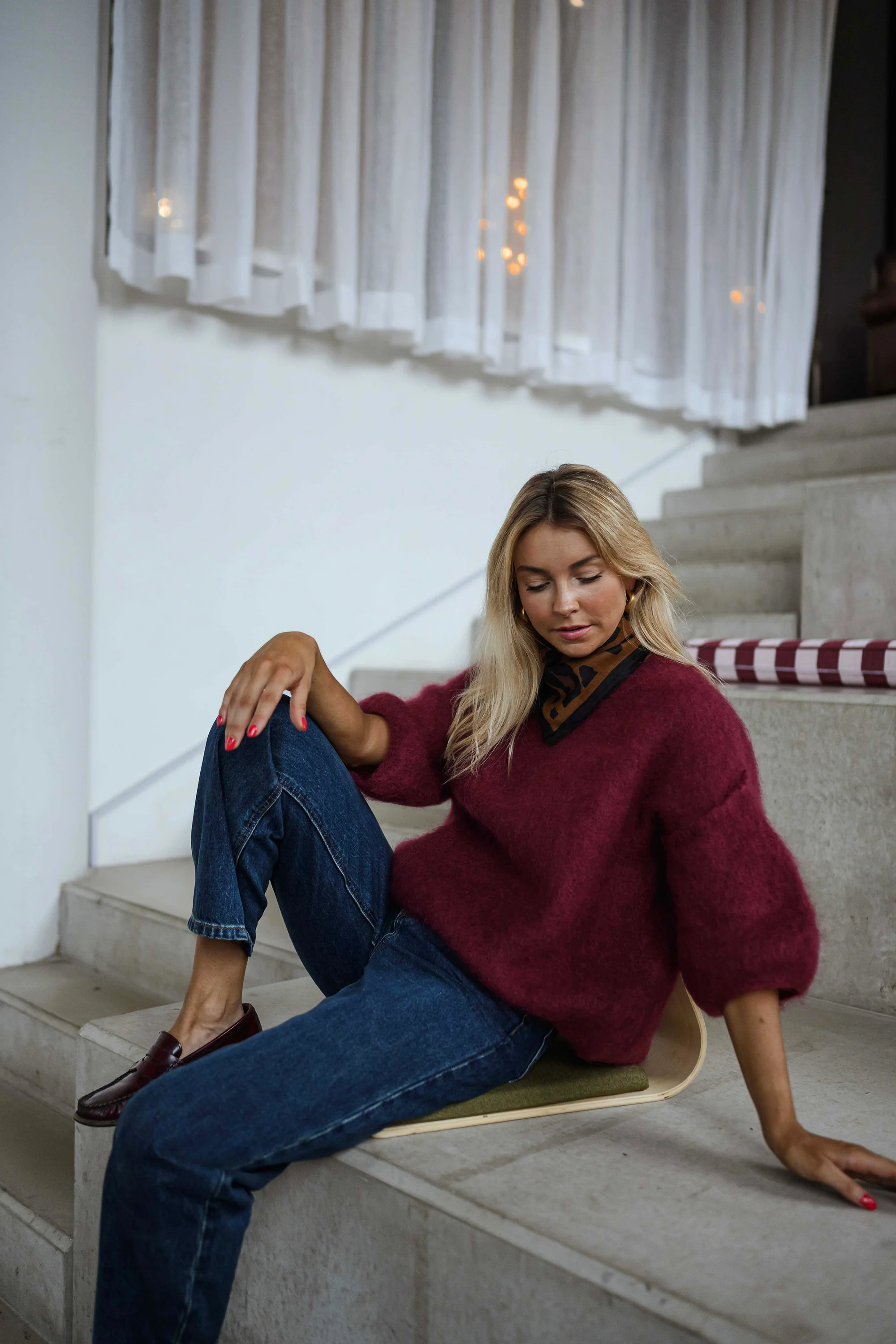 Pull Samia - bordeaux - Image 2