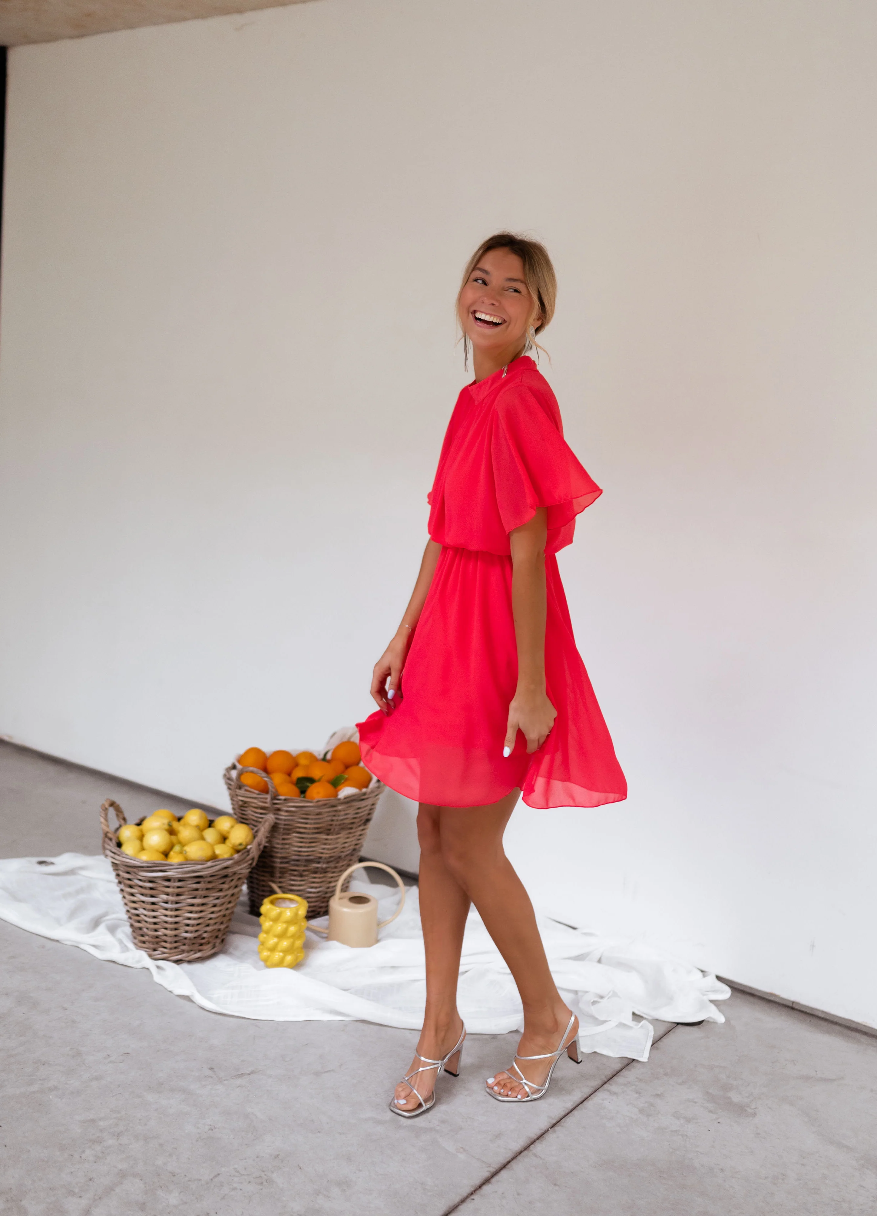 Robe Amandine - framboise - Image 4