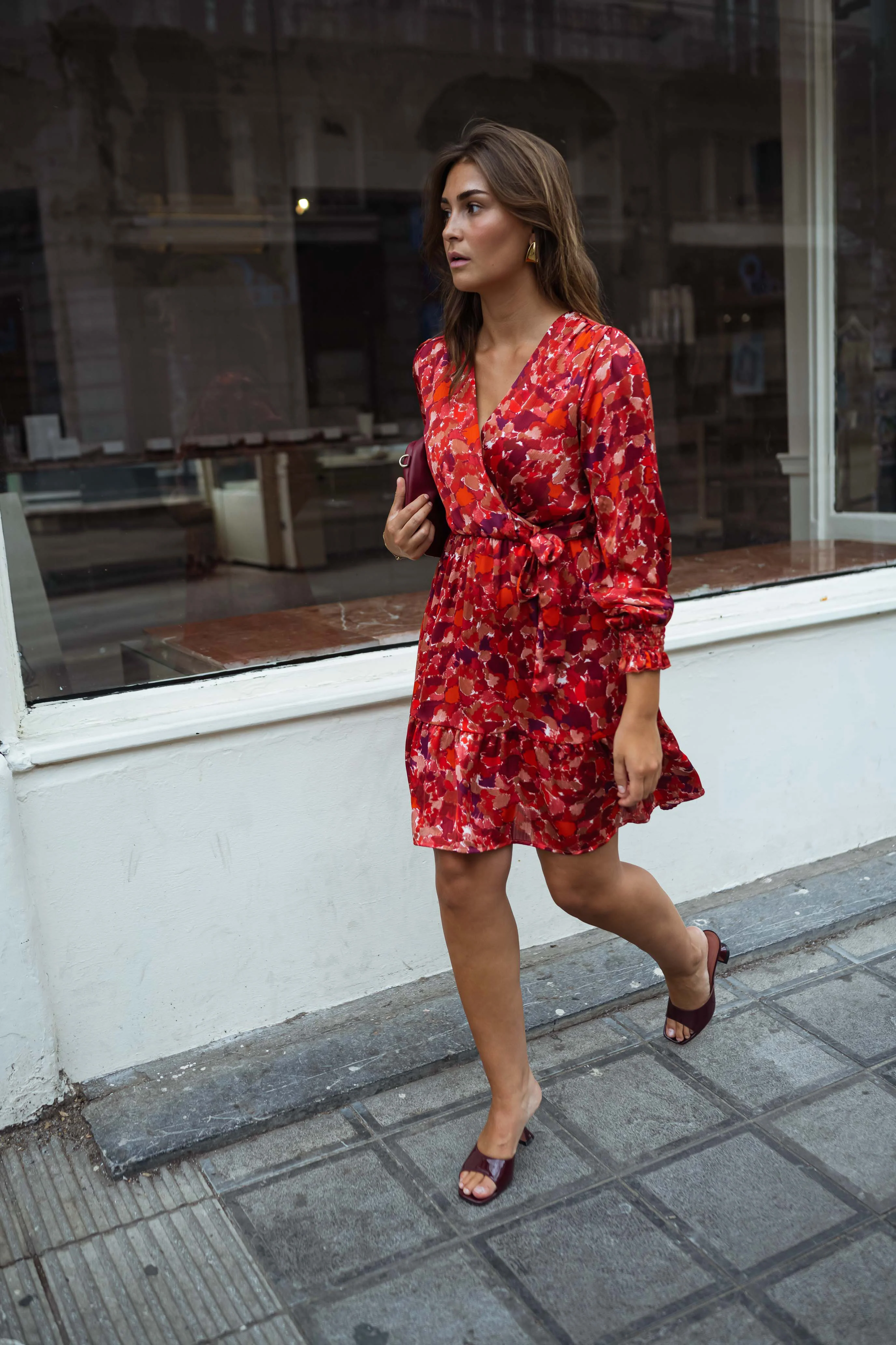Robe Basha - rouge à motifs - Image 8