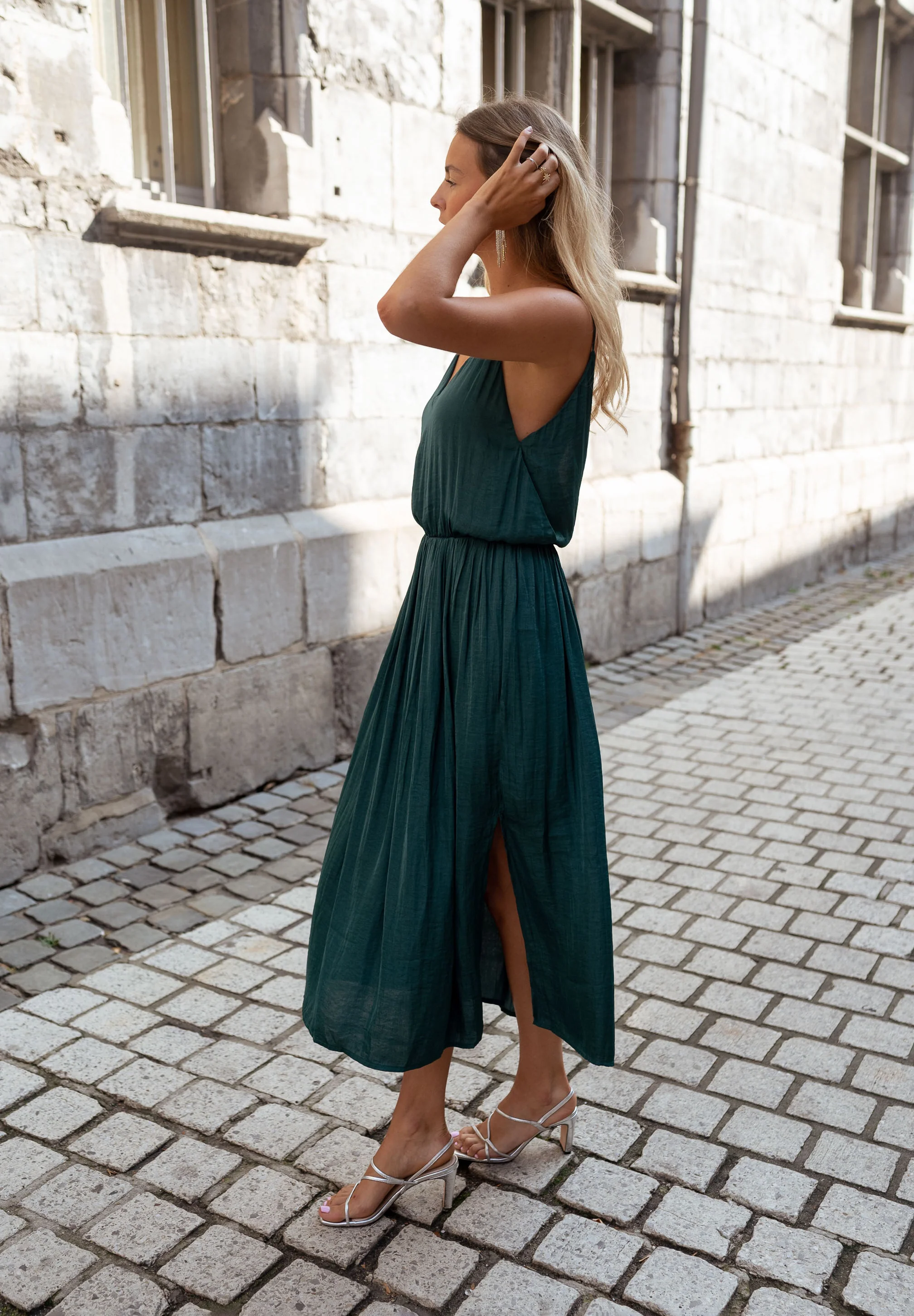 Robe Dalie - vert canard - Image 10