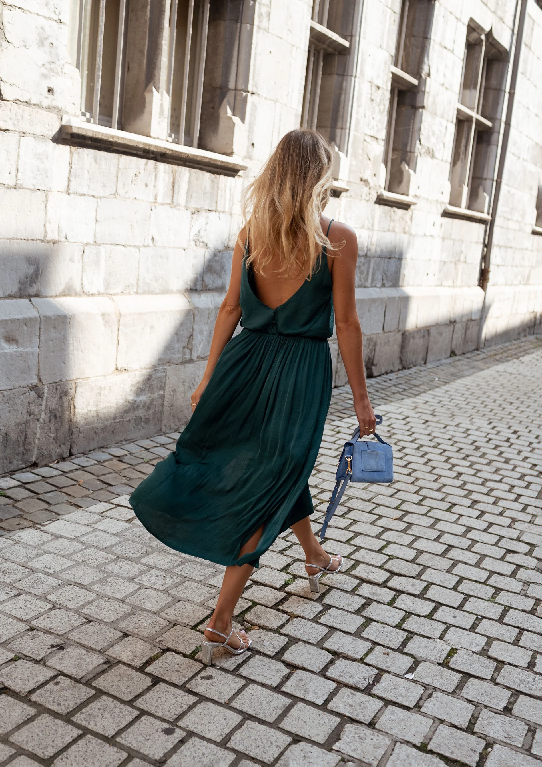 Robe Dalie - vert canard - Image 9